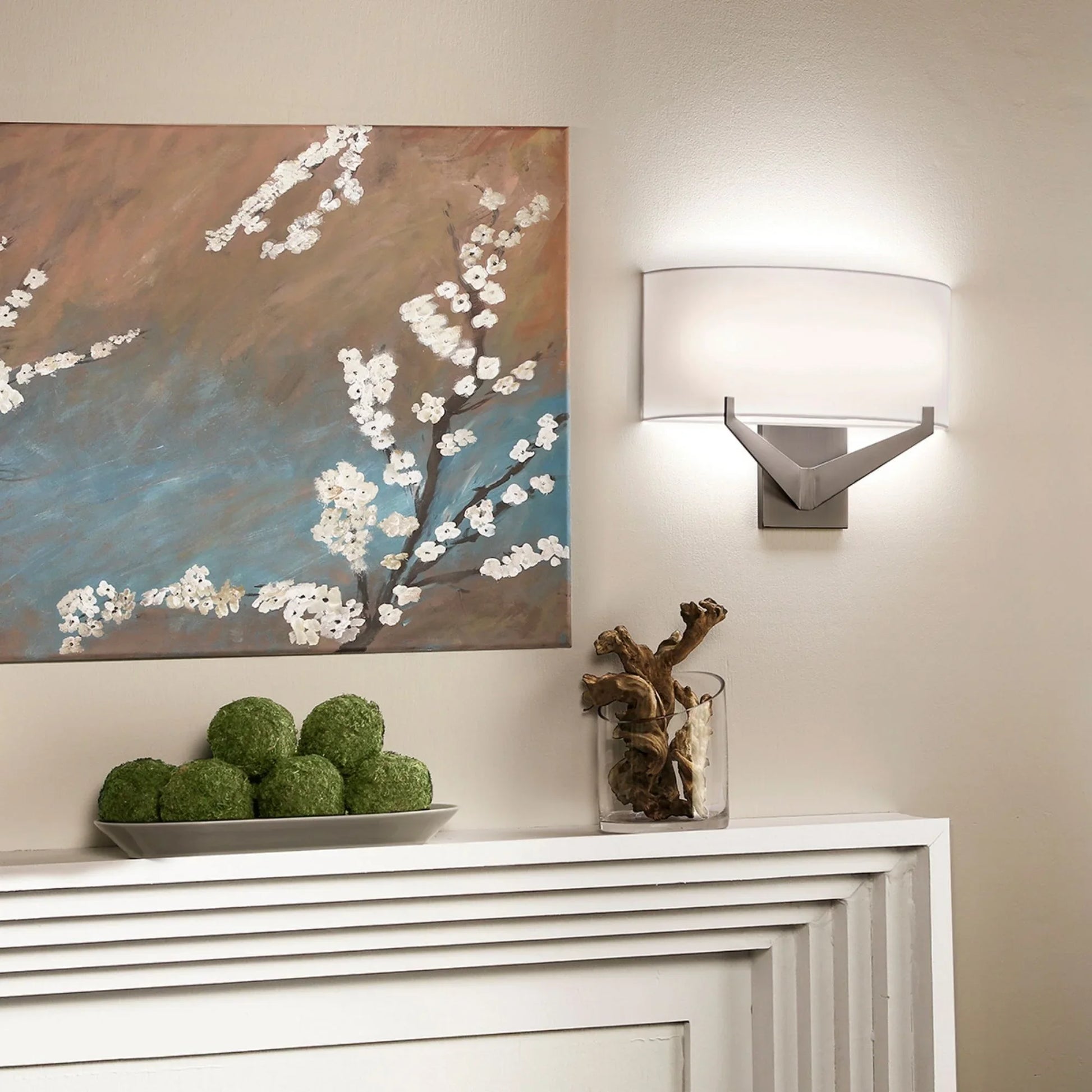 Fitzgerald 11" LED Wall Sconce, 3CCT, Brushed Nickel Finish - Bees Lighting