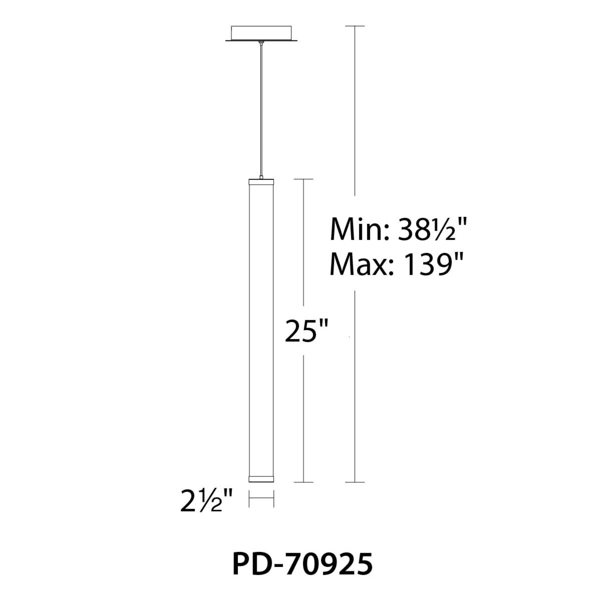 Flare 25 in. LED Pendant Light Nickel Finish