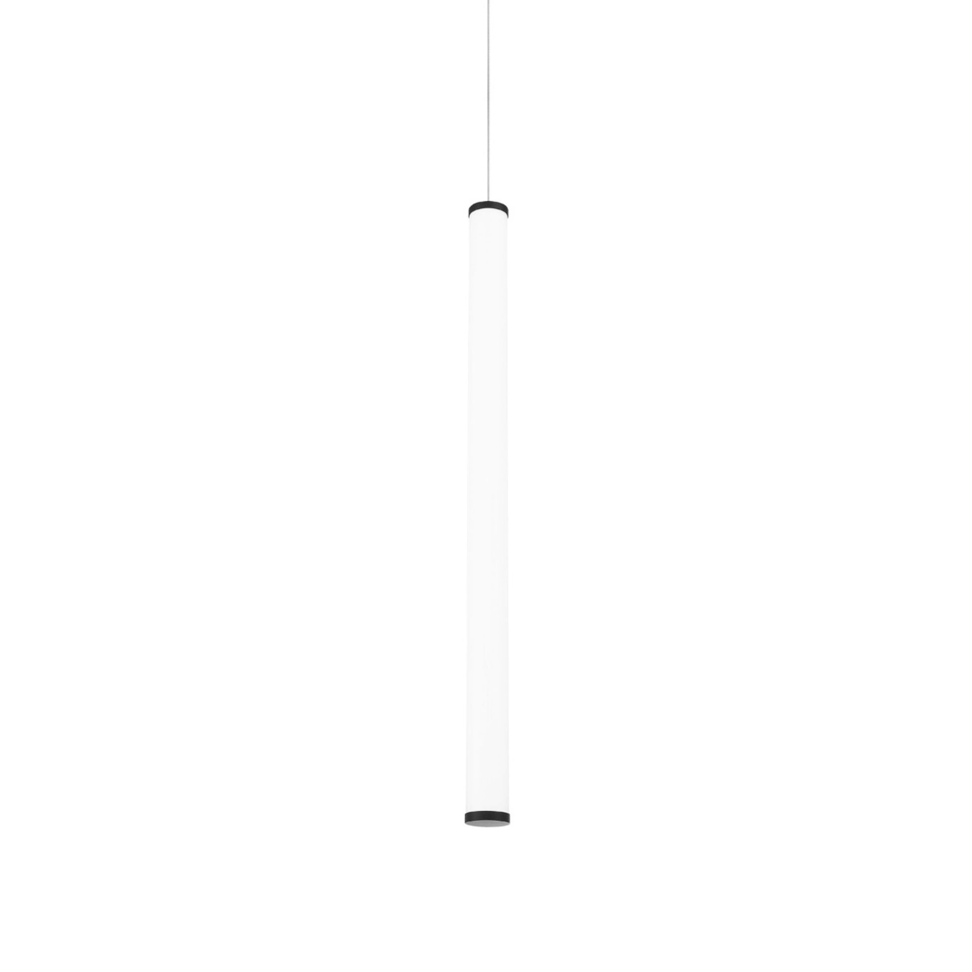 Flare 37 in. LED Pendant Light Black Finish