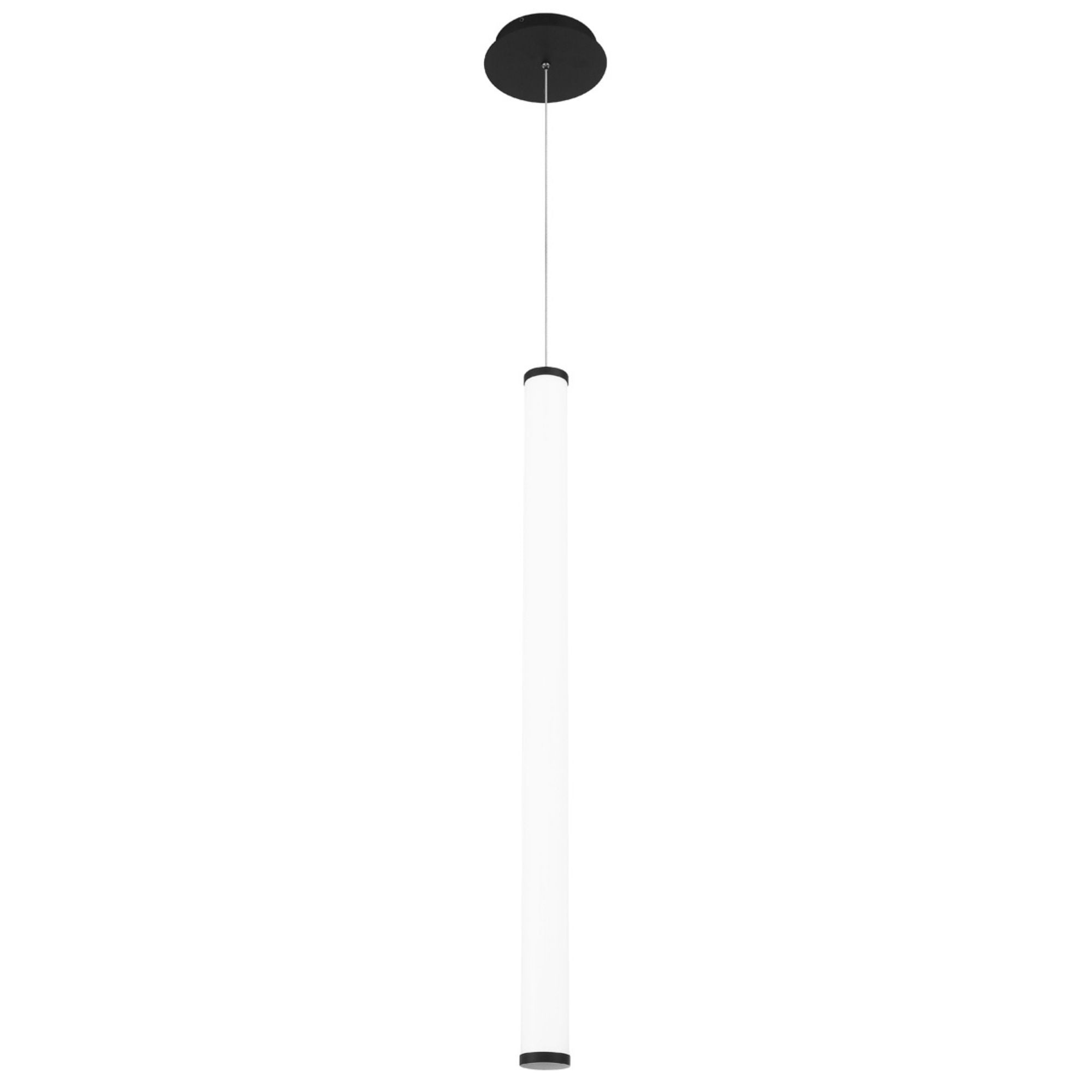 Flare 37 in. LED Pendant Light Black Finish