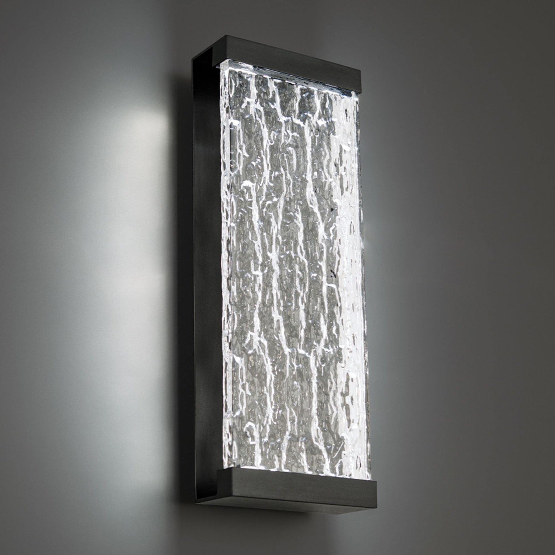 Fusion 20" LED Outdoor Wall Light, Black Finish - Bees Lighting