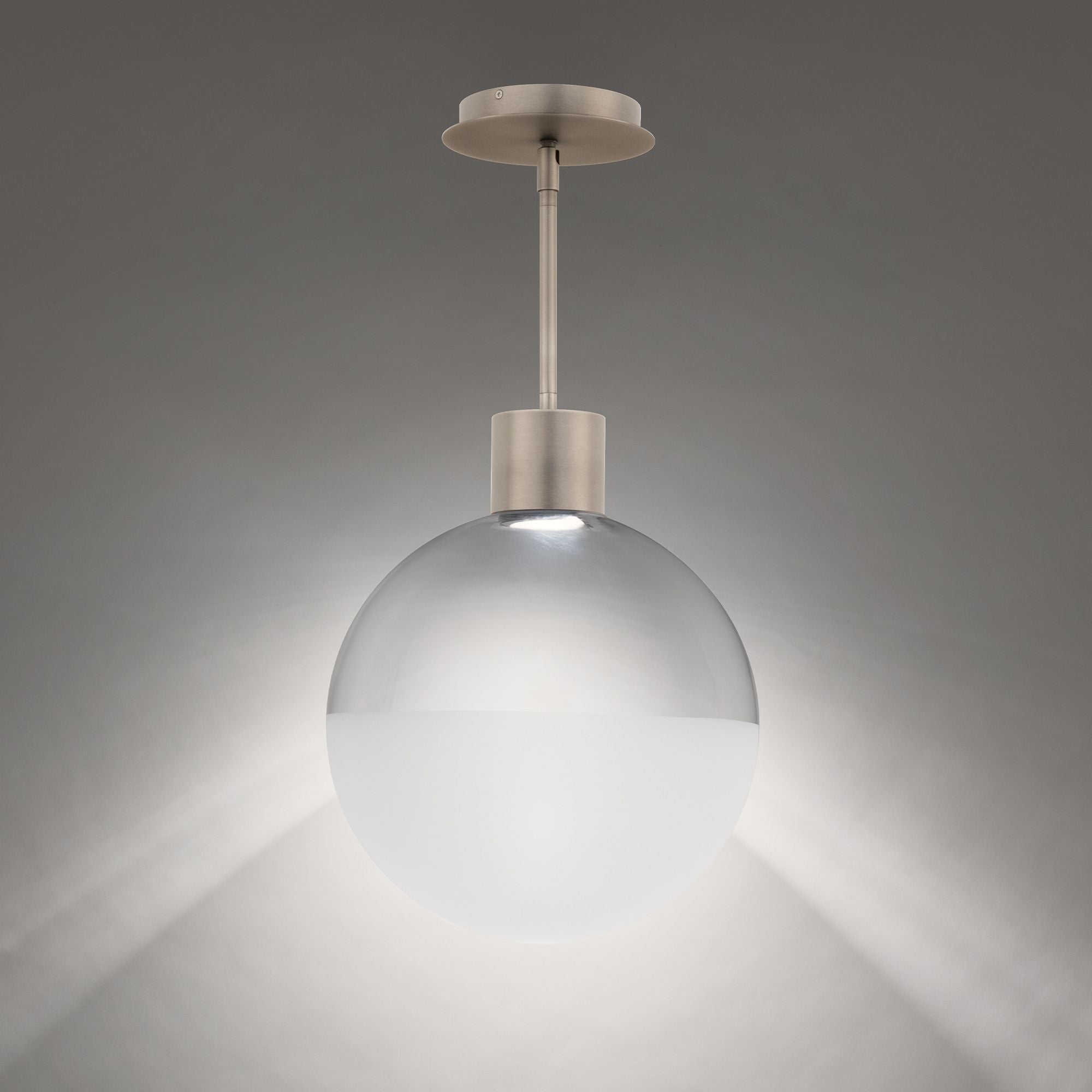 Gaze 15" LED Mini Pendant, 4CCT, Brushed Nickel Finish