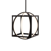 Geometrix 26" LED Pendant, Black Finish