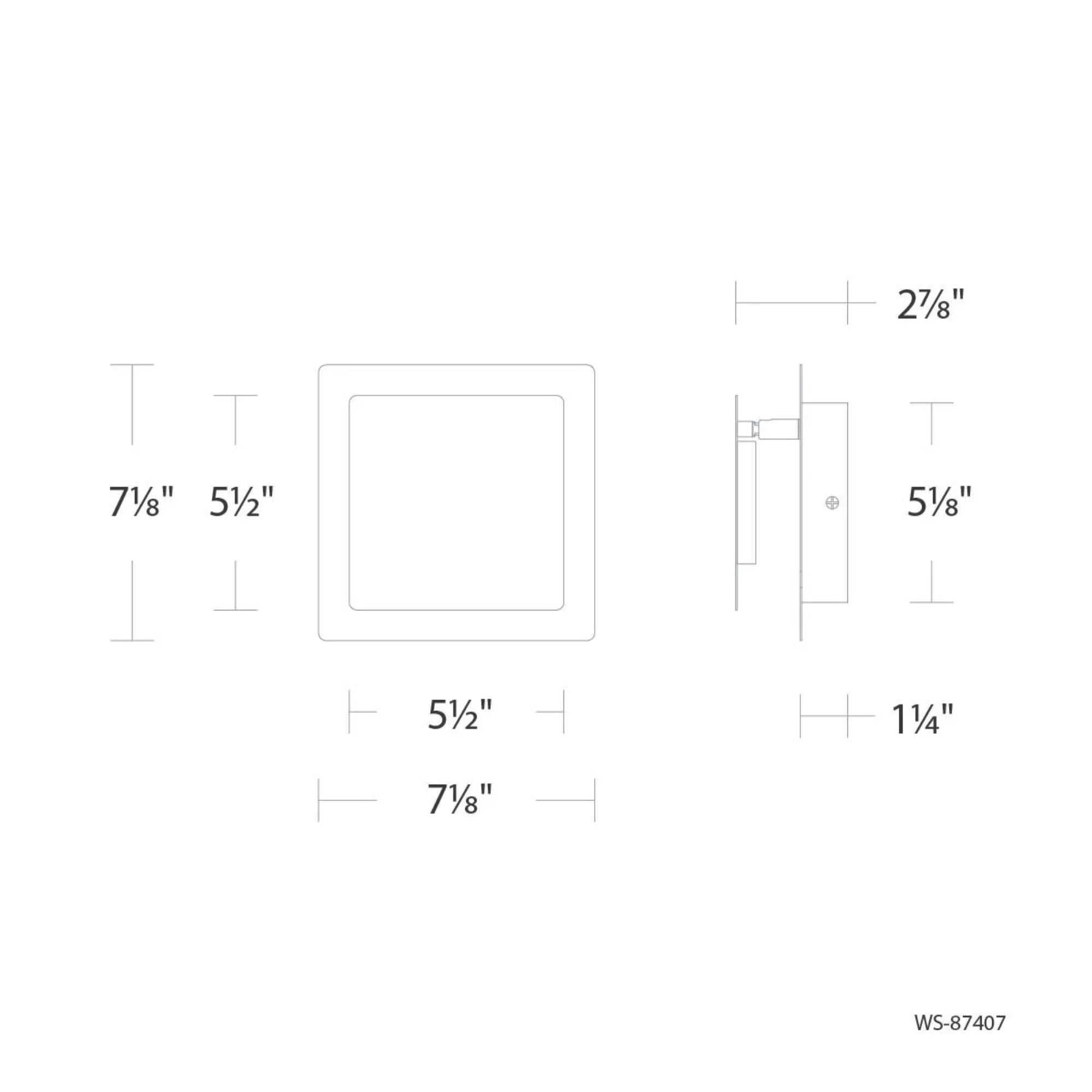 Greet 7" LED Wall Sconce, 4CCT, White Finish