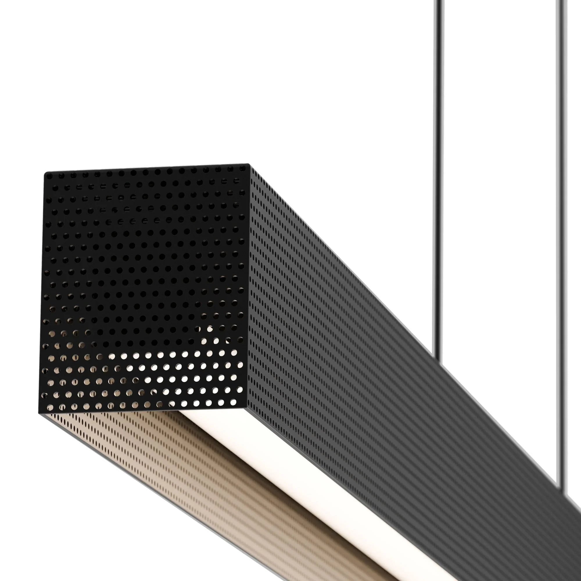 Grille 47" LED Pendant, 4CCT, Black Finish