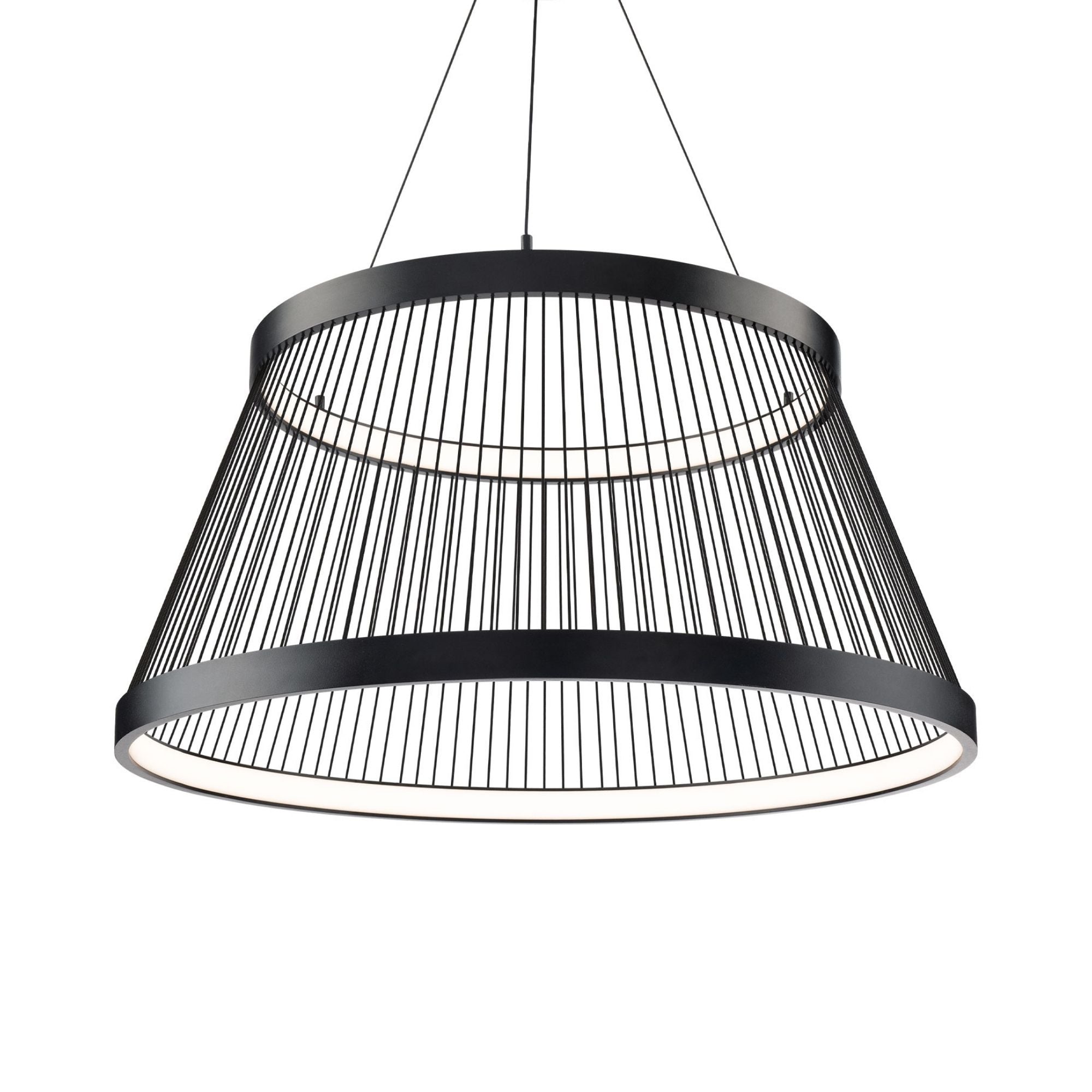 Grohle 31" LED Pendant, 4CCT, Black Finish