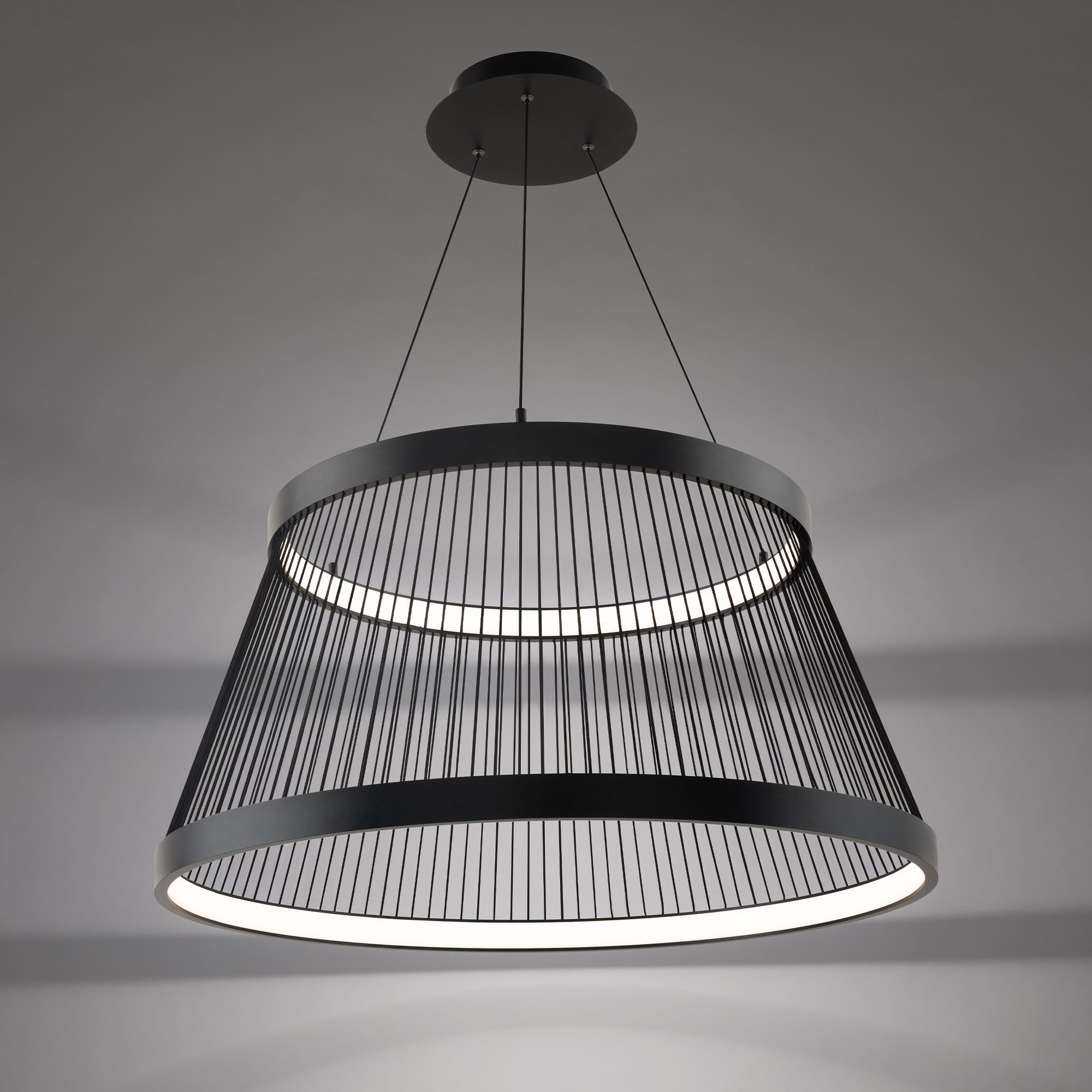 Grohle 31" LED Pendant, 4CCT, Black Finish