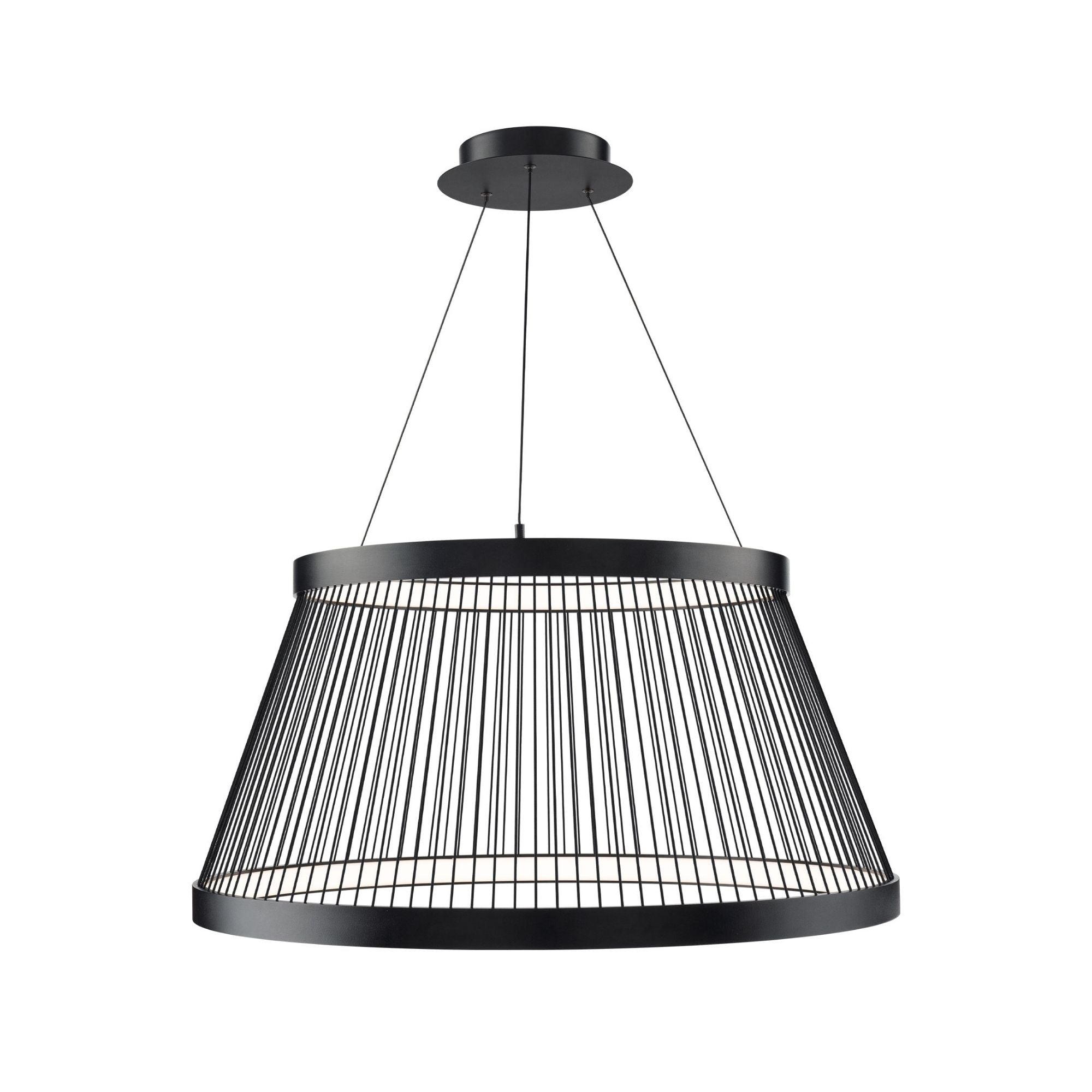 Grohle 31" LED Pendant, 4CCT, Black Finish