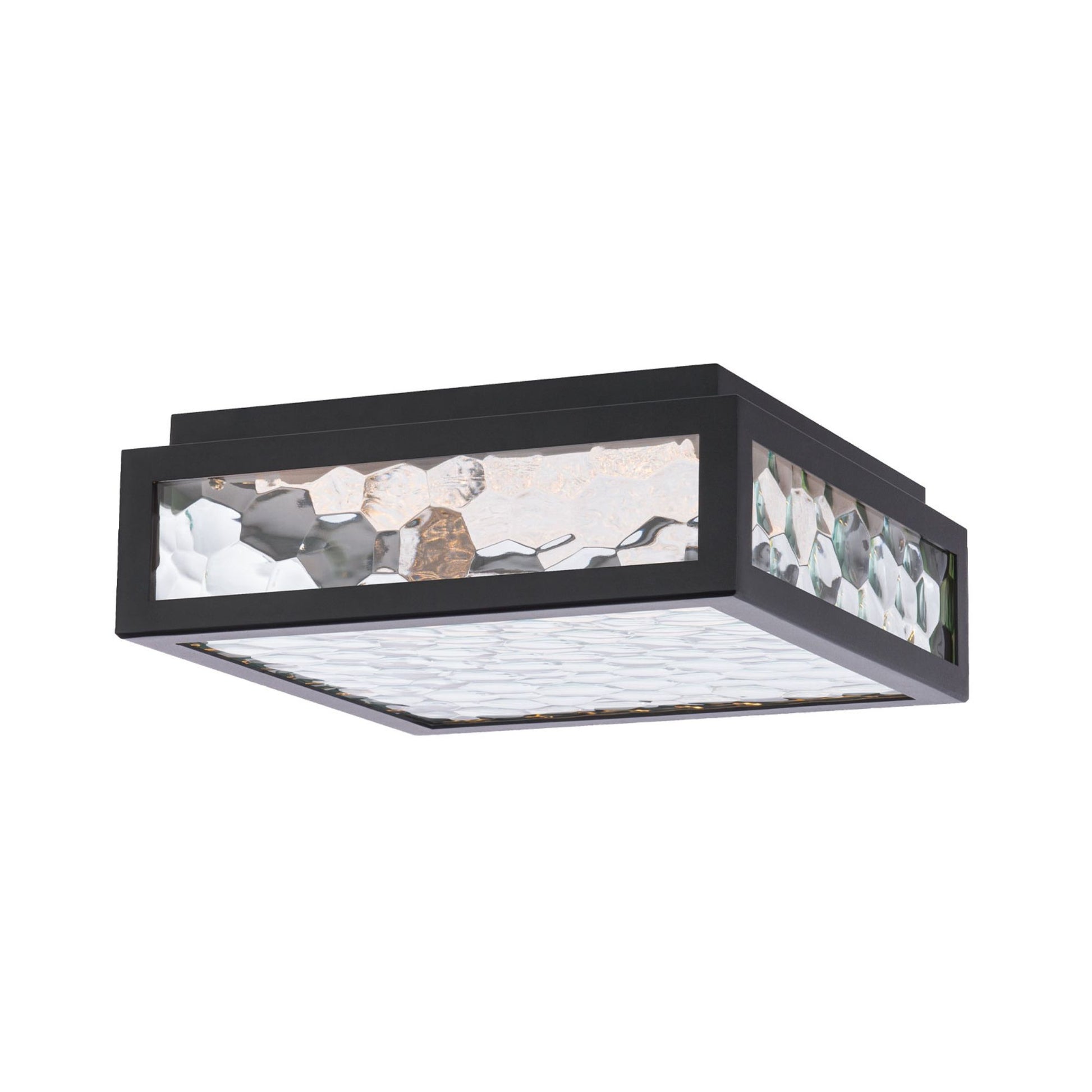 HAWTHORNE 13 in. LED Outdoor Flush Mount 3000K Black finish - Bees Lighting