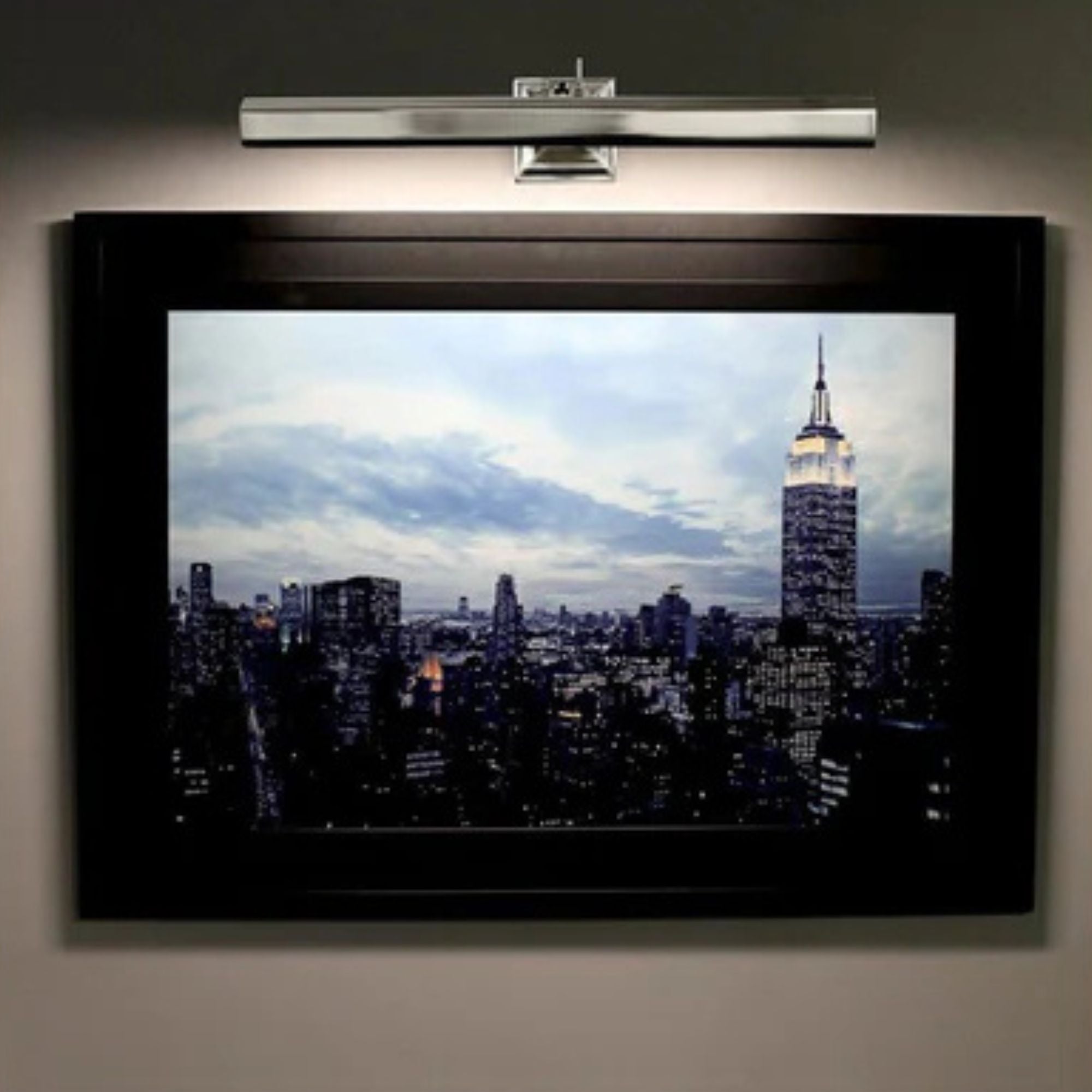 Hemmingway 14 in. Rotating LED Picture Light 2700K Polished Nickel Finish - Bees Lighting