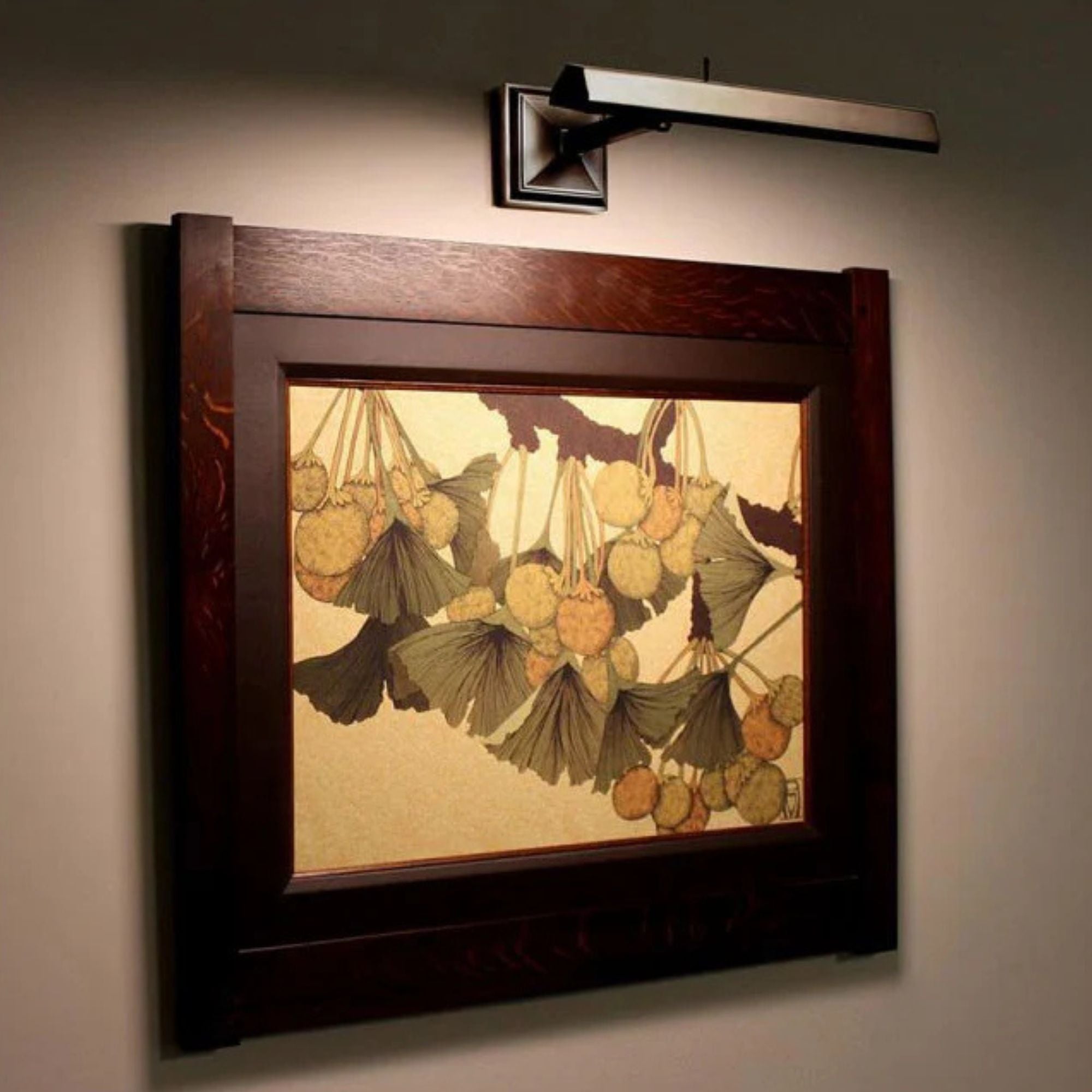Hemmingway 14 in. Rotating LED Picture Light 2700K Rubbed Bronze Finish - Bees Lighting