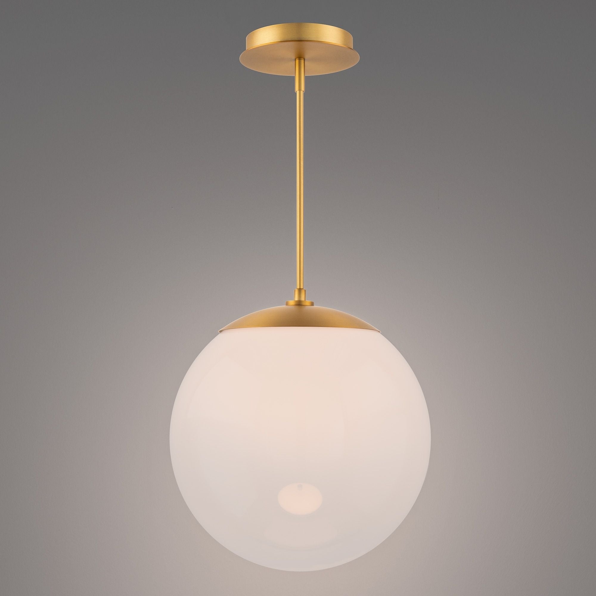 WAC Honeymooner 15" LED Pendant, Aged Brass Finish