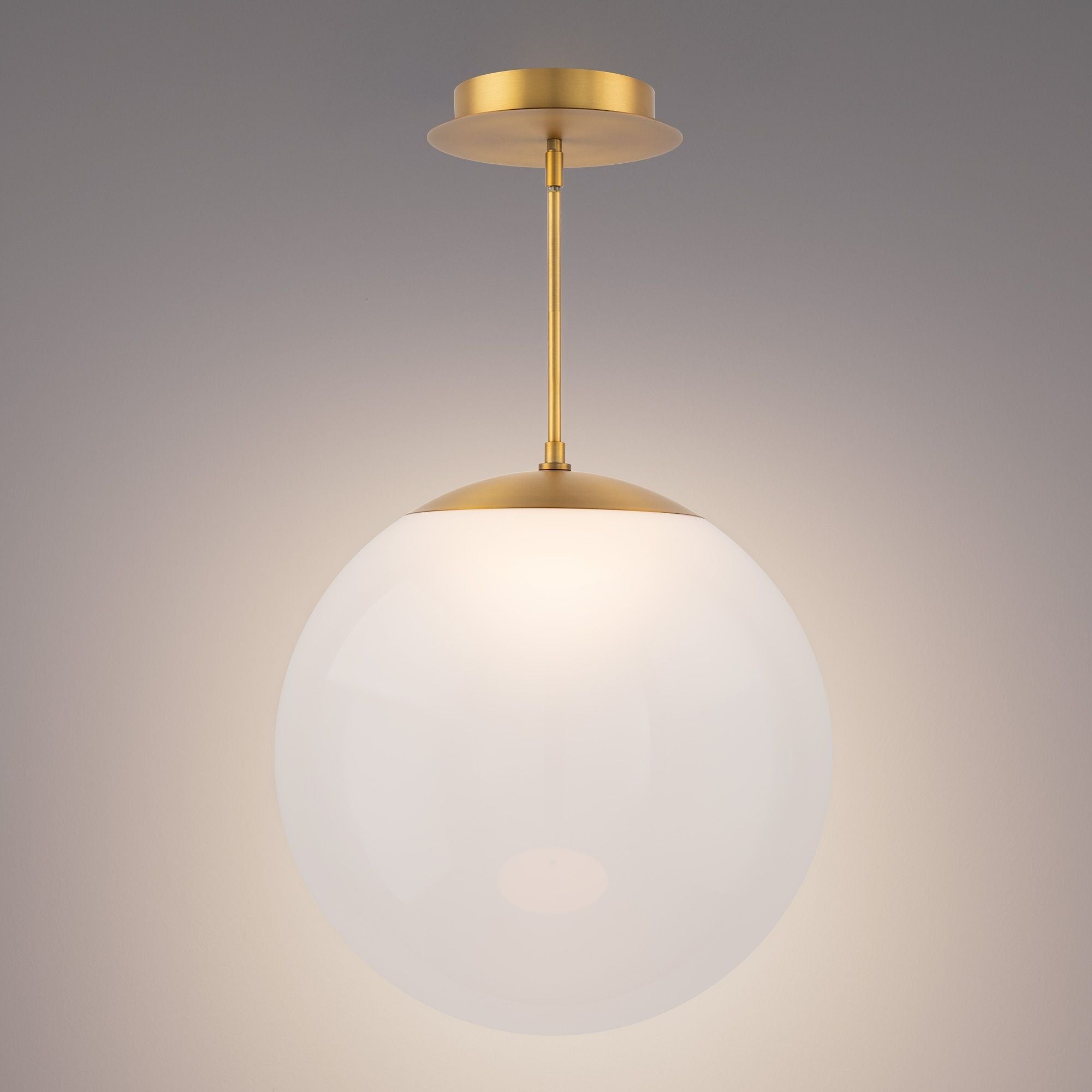 WAC Honeymooner 21" LED Pendant, Aged Brass Finish