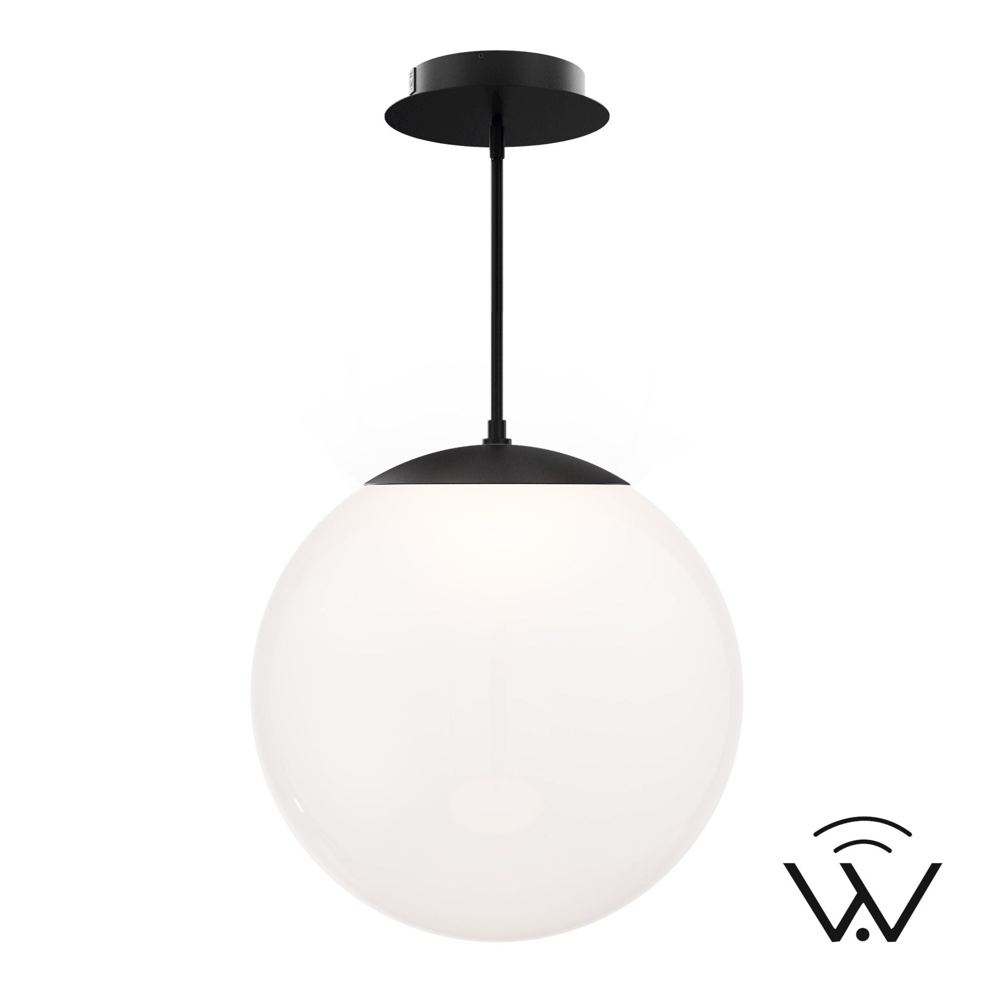 WAC Honeymooner 21" LED Pendant, Black Finish