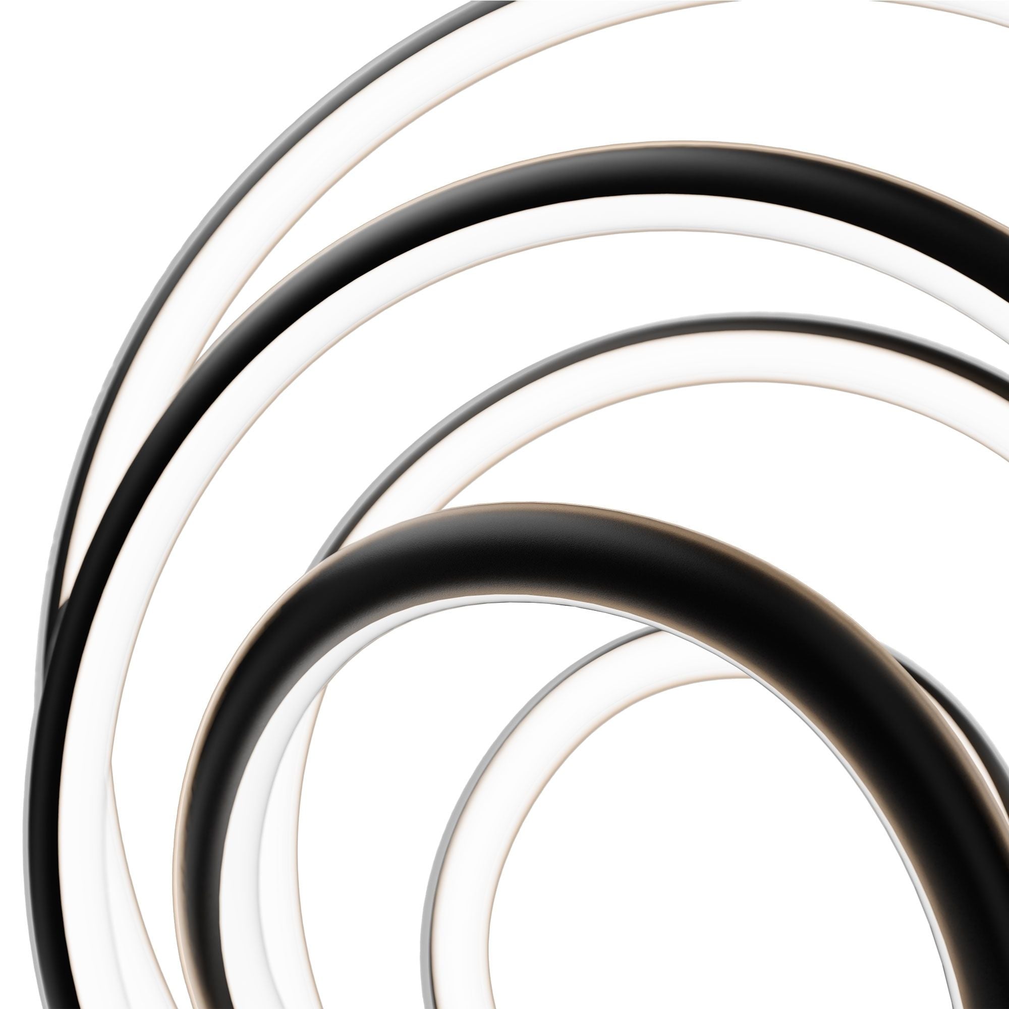 Hoopla 13" LED Pendant, 4CCT, Black Finish