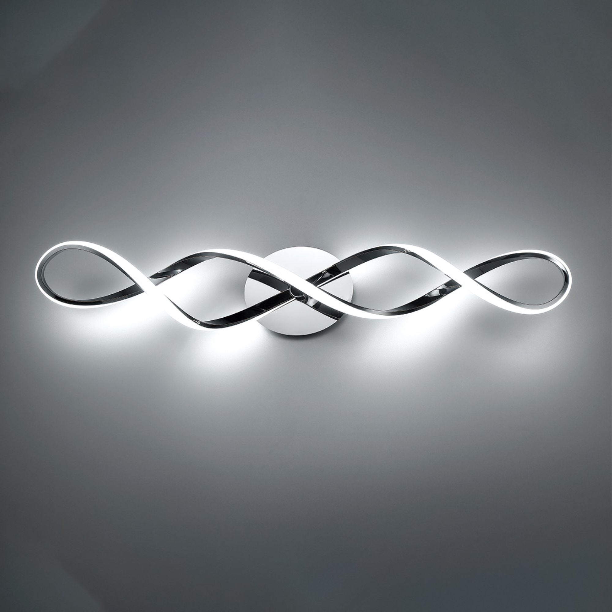 Interlace 38 in. LED Bath Bar 1637 Lumens 3000K Chrome Finish