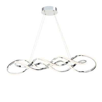 Interlace 39" LED Pendant, Chrome Finish