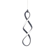 Interlace 21" LED Mini Pendant, Black Finish