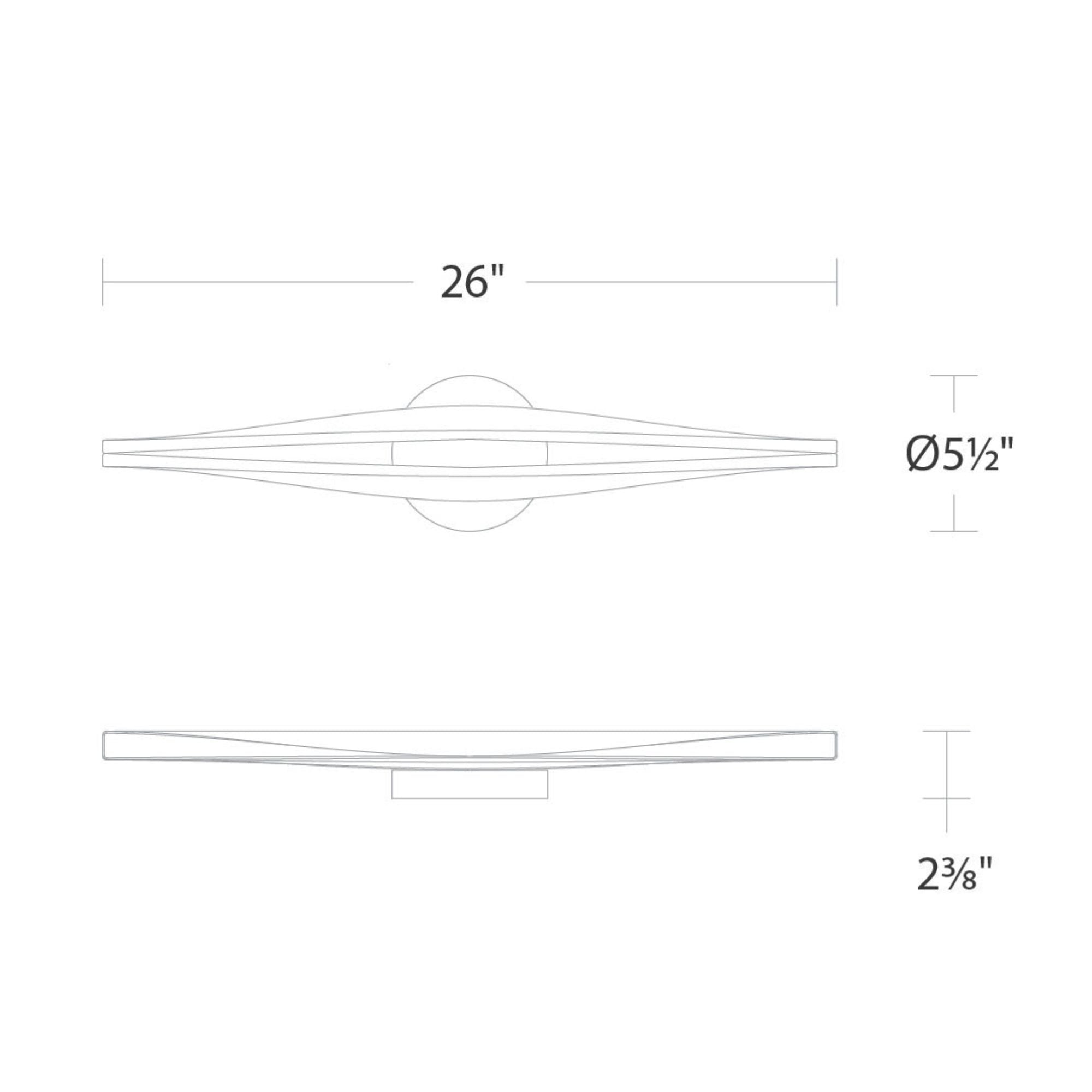 Jagger 26" LED Bath Vanity, 4CCT, Brushed Nickel Finish