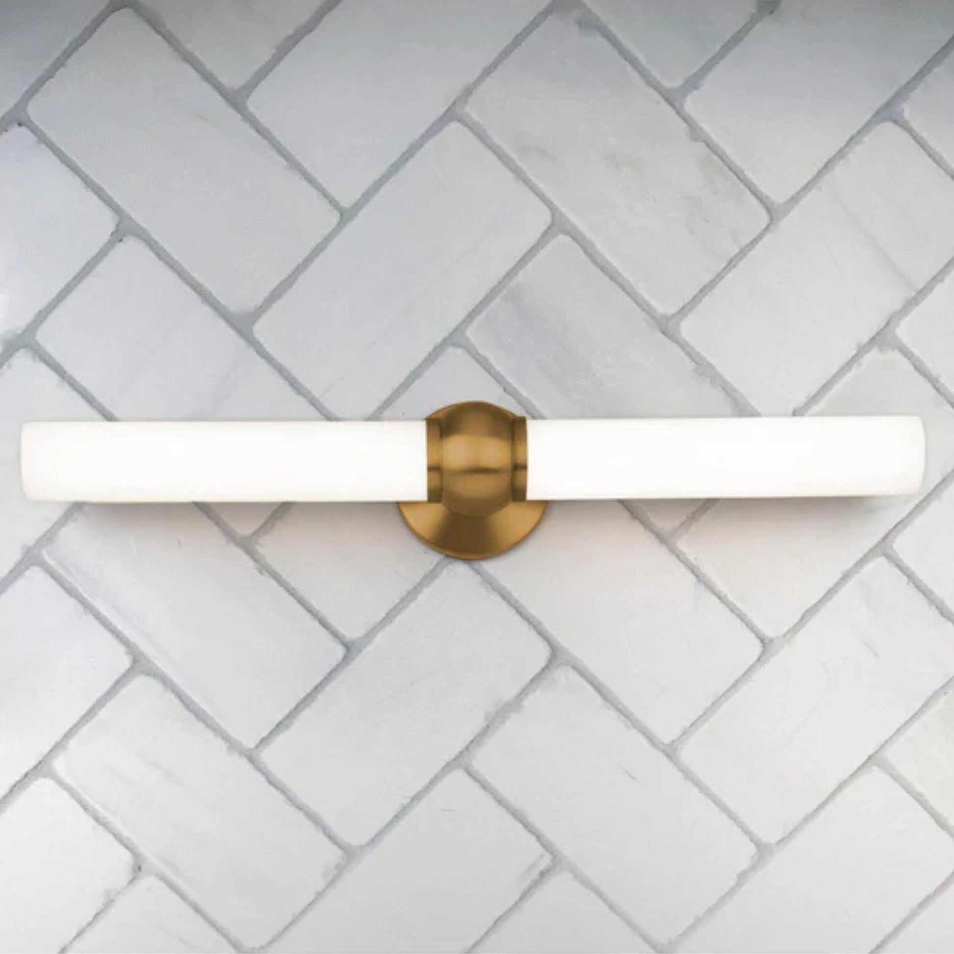Juliet 20" LED Bathroom Vanity, Aged Brass Finish - Bees Lighting