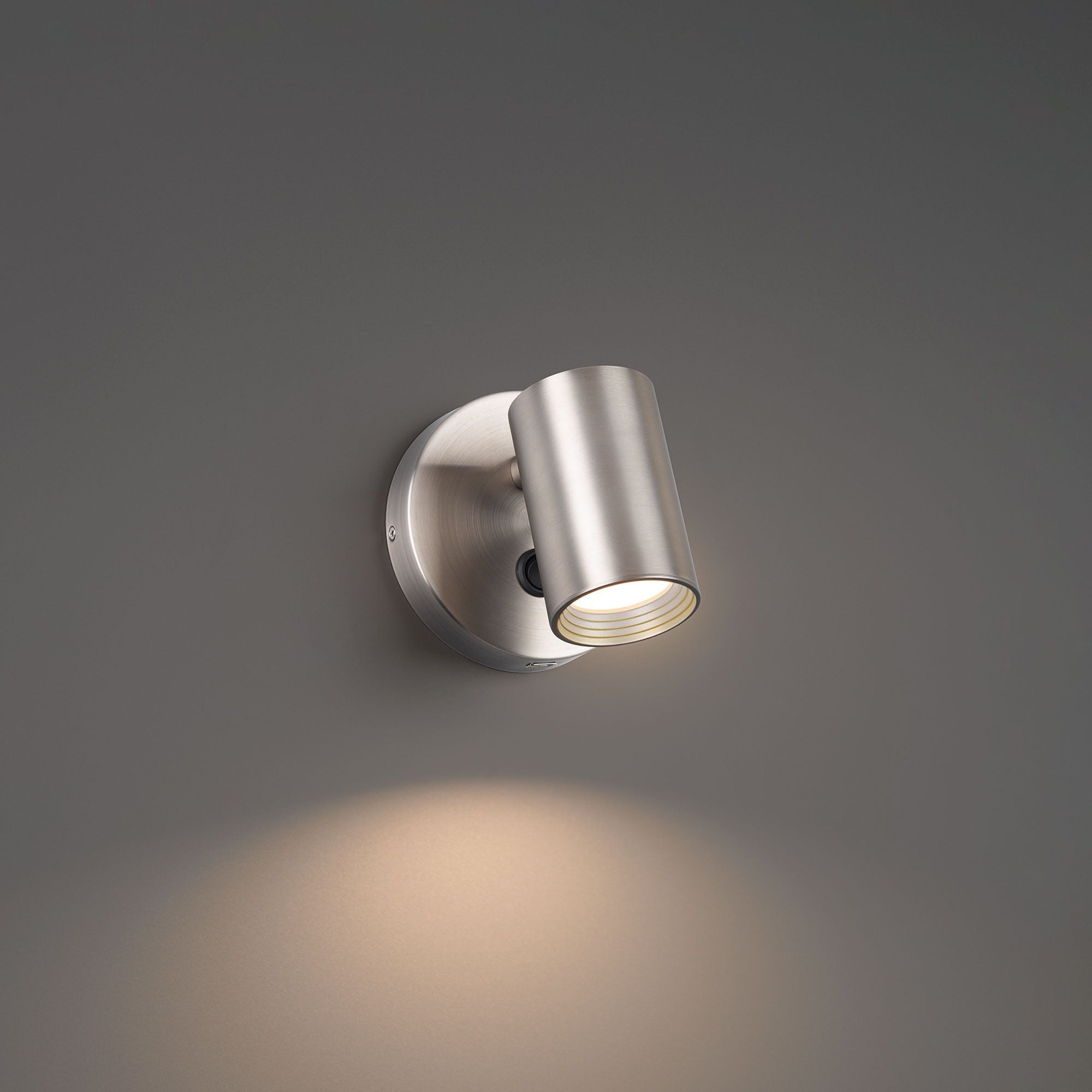 Kepler 5 in. LED Swing Arm Wall Sconce 3000K Brushed Nickel finish