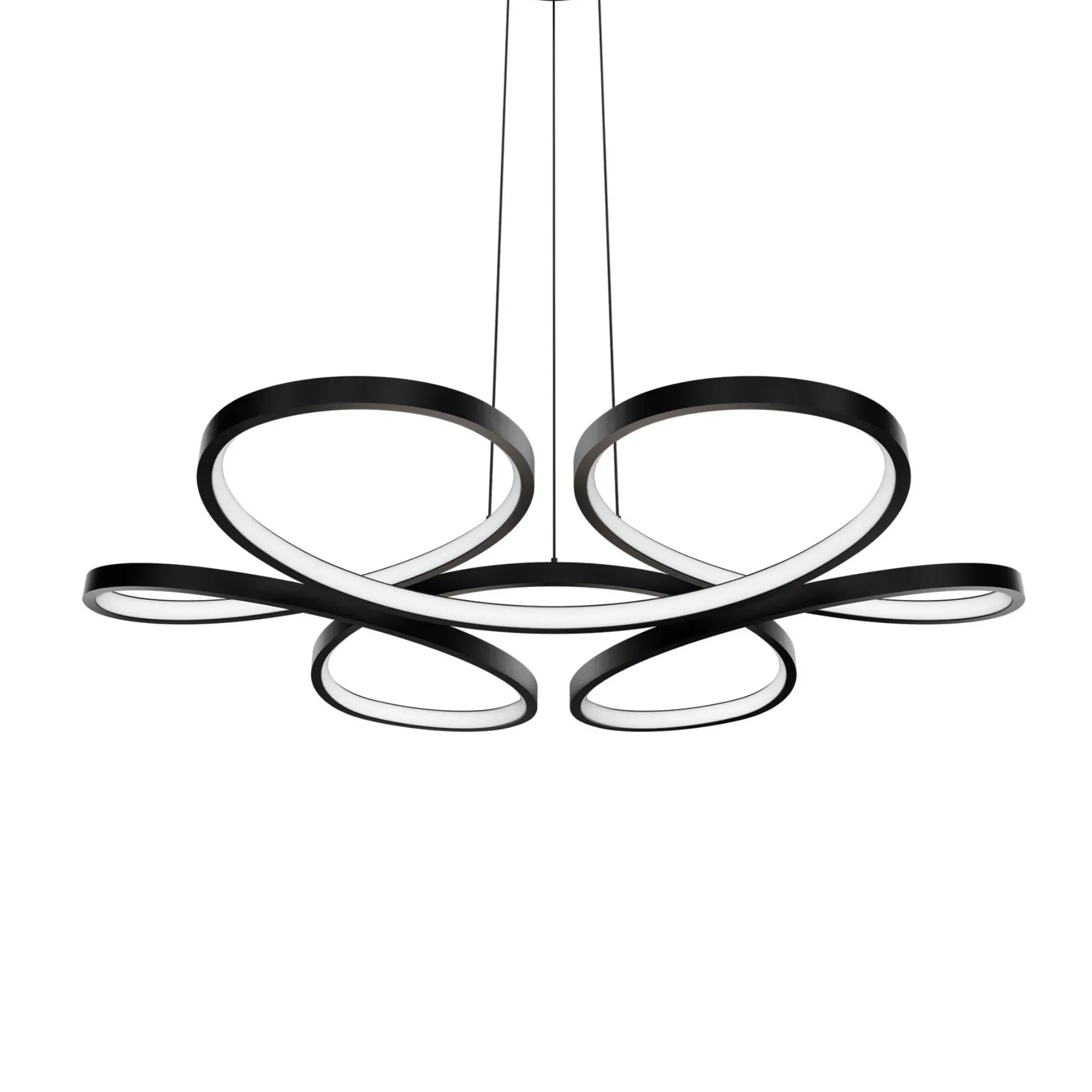 Klover 32" LED Pendant, 4CCT, Black Finish