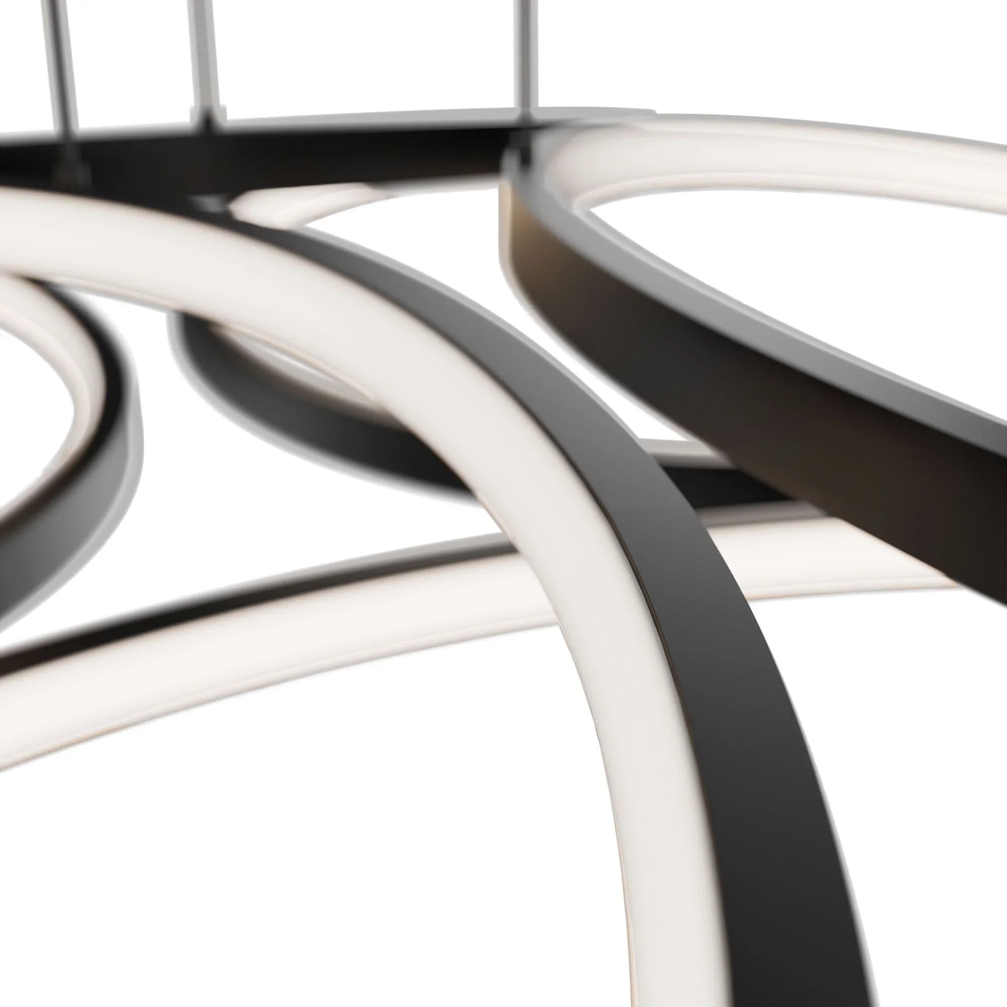 Klover 32" LED Pendant, 4CCT, Black Finish