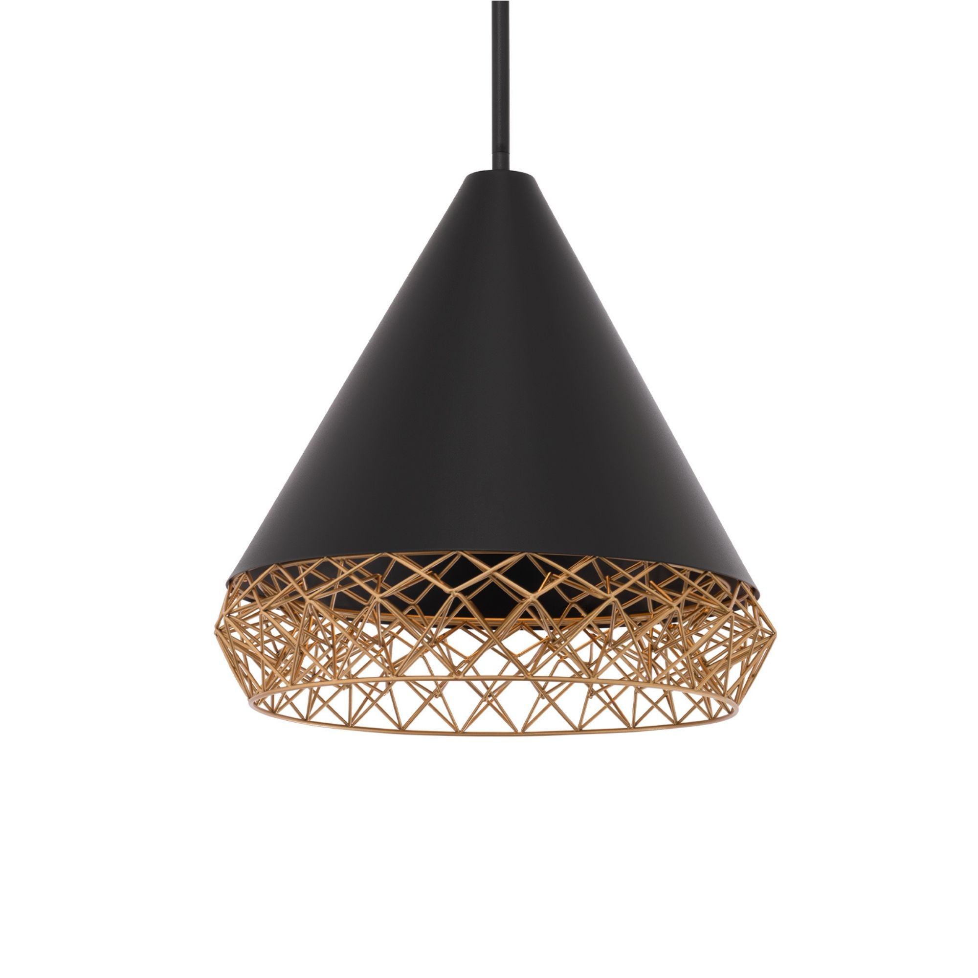 Lacey 16 in. LED Pendant Light Black finish