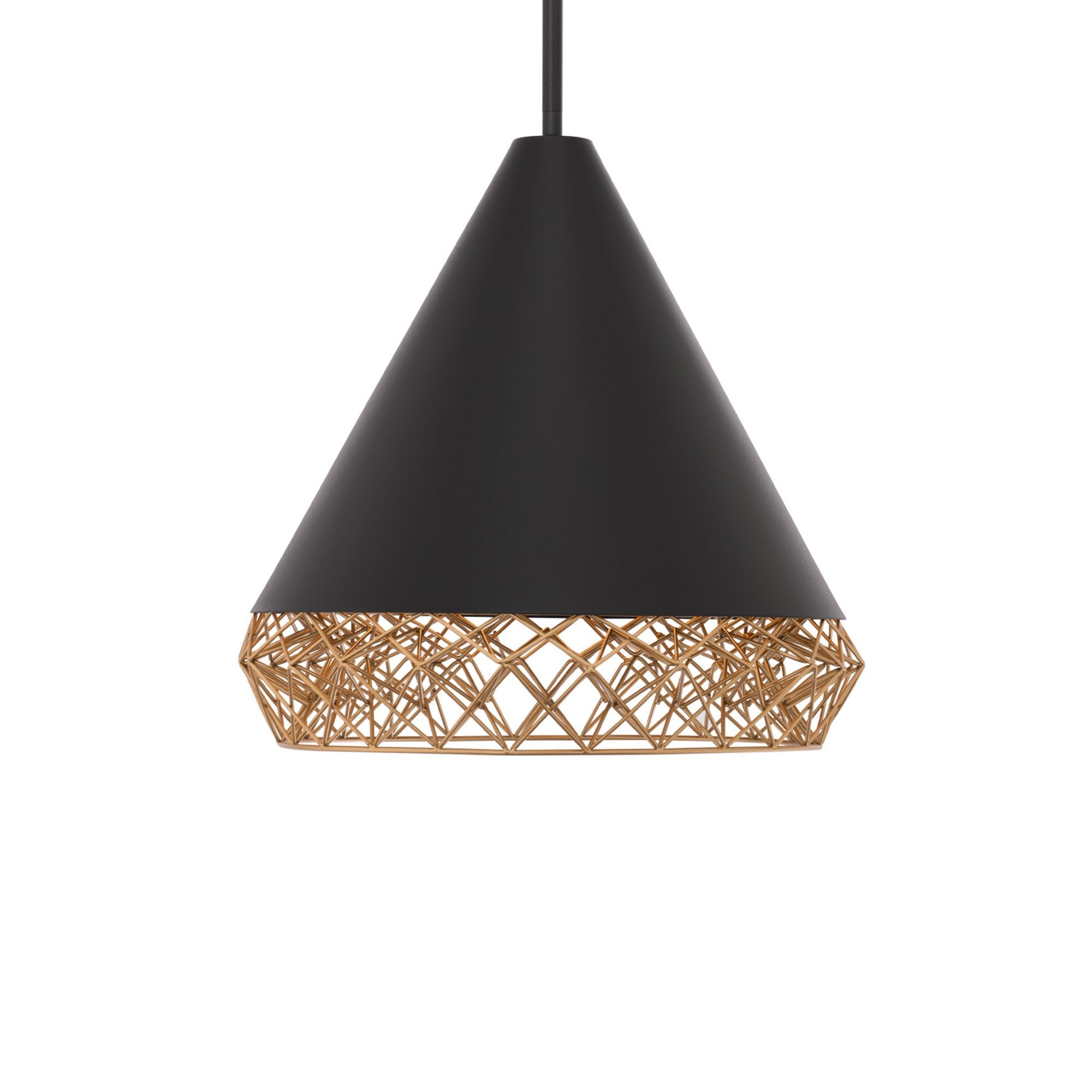 Lacey 16 in. LED Pendant Light Black finish