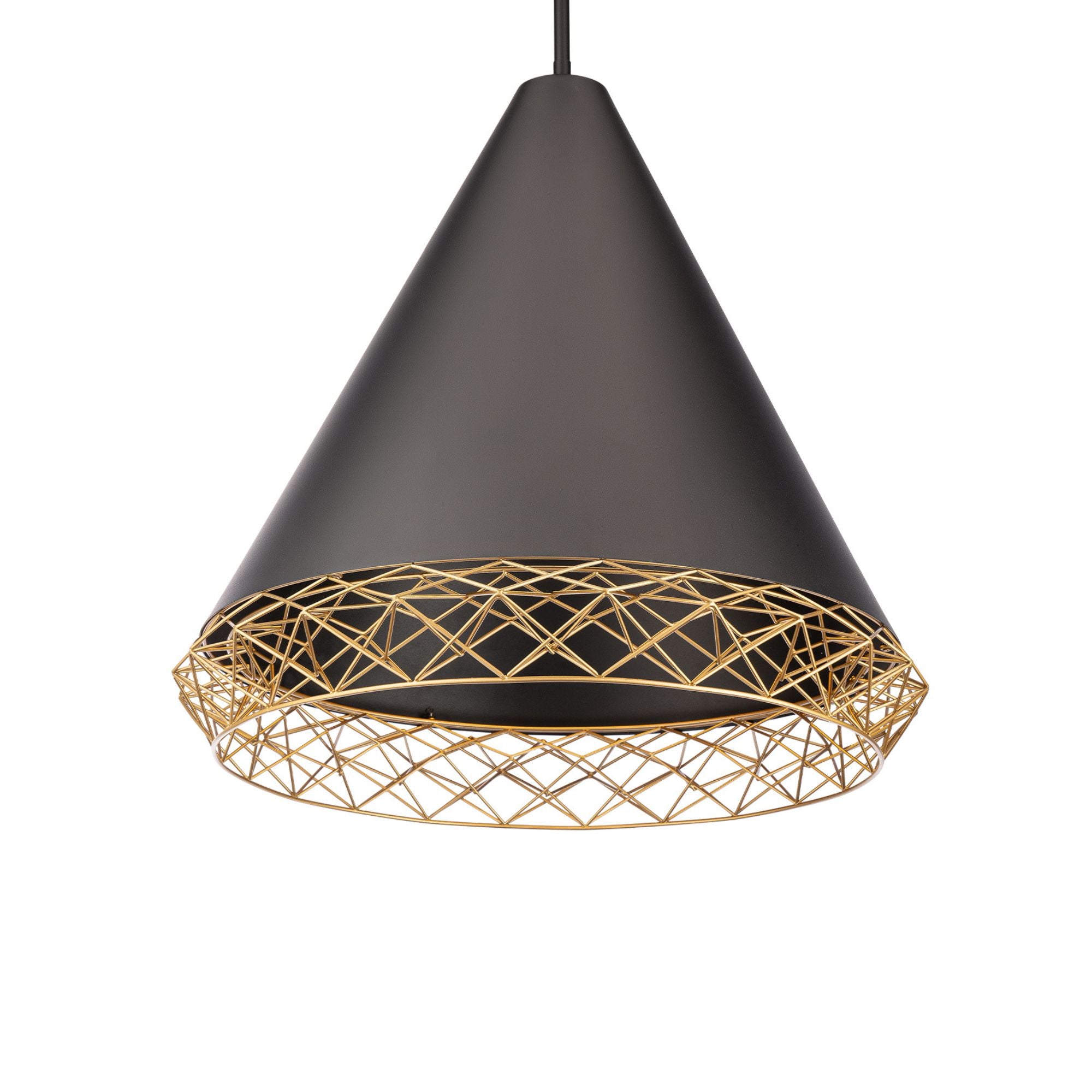 Lacey 22 in. LED Pendant Light Black finish