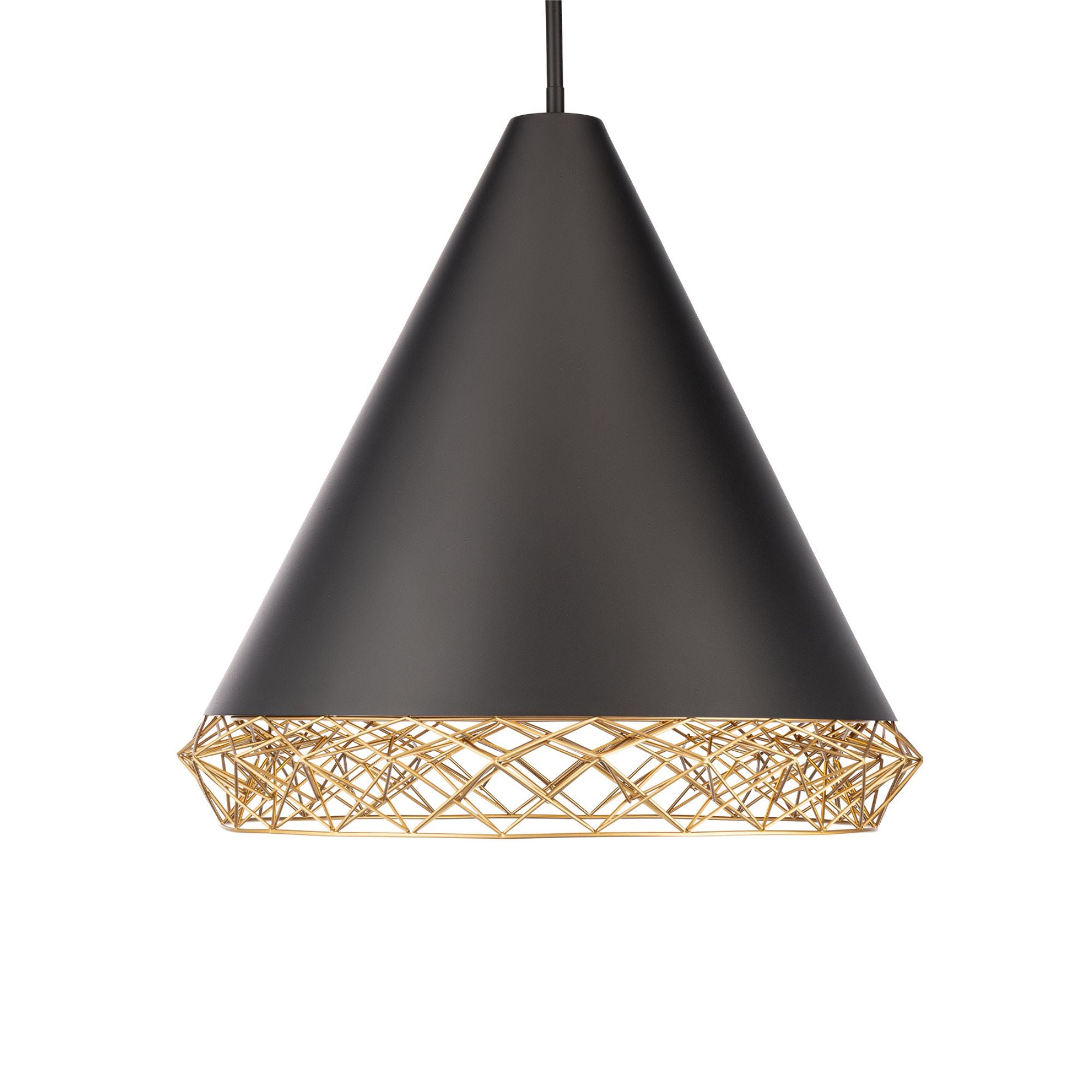 Lacey 22 in. LED Pendant Light Black finish