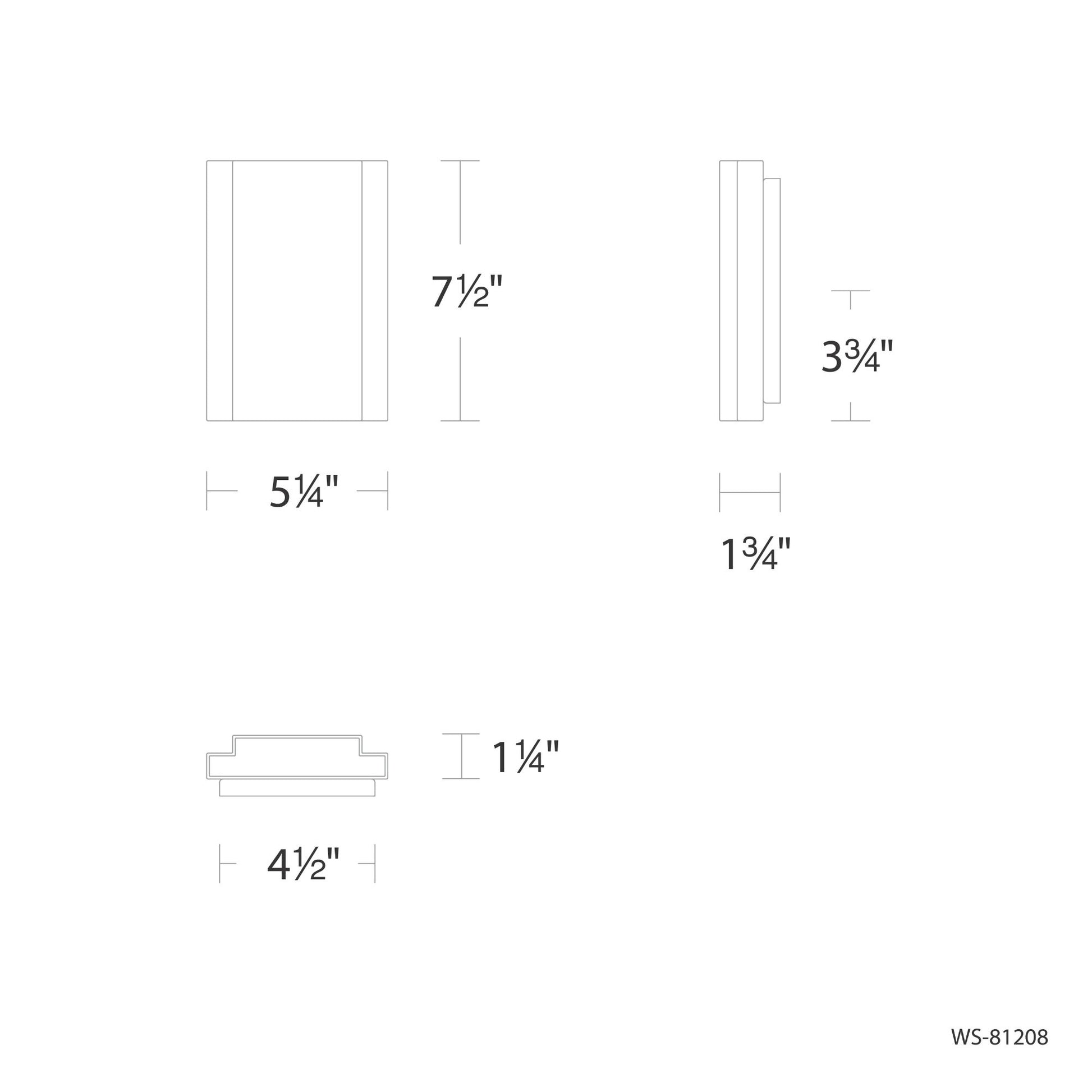 Layne 8" LED Wall Sconce, 3CCT, Black Finish - Bees Lighting