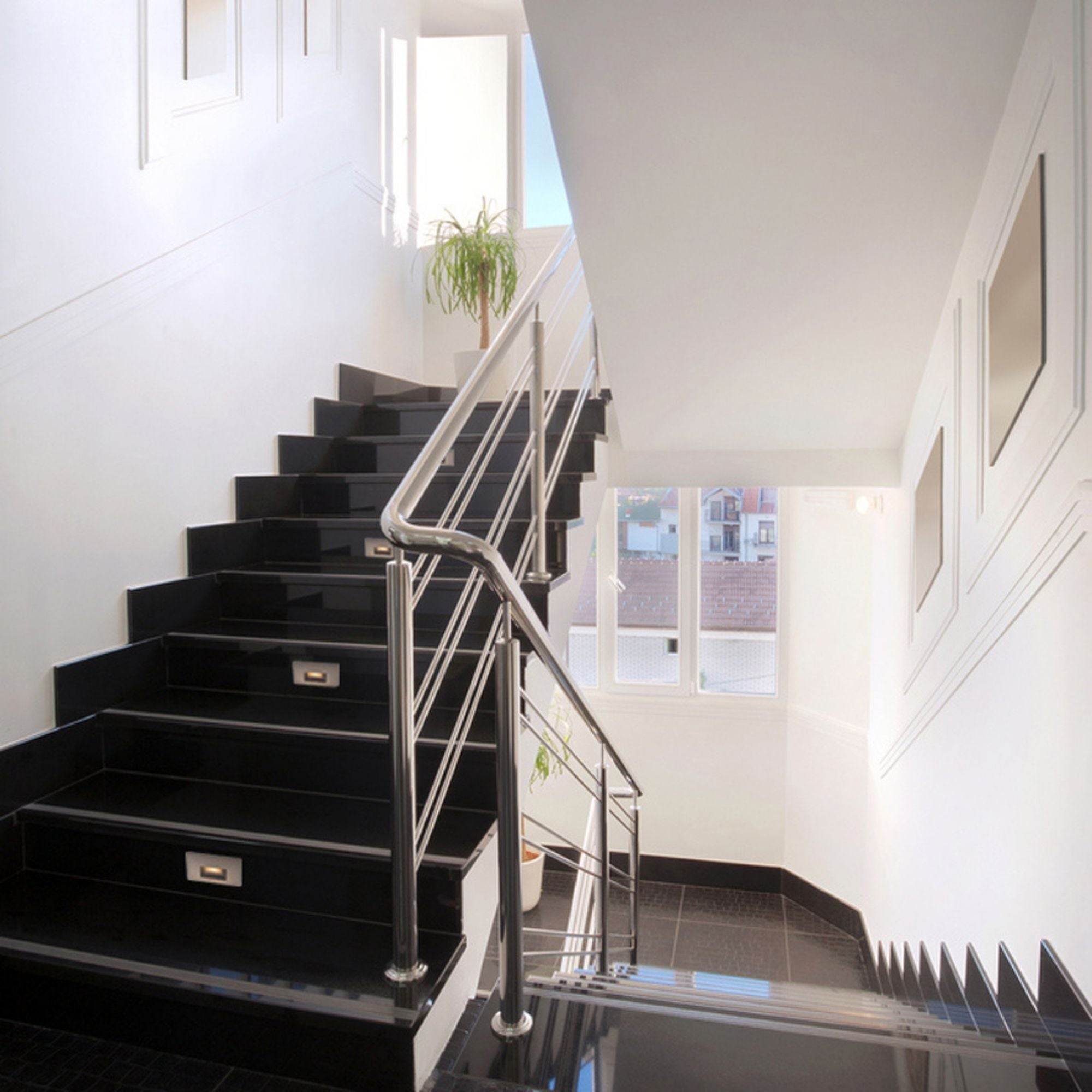 5" Wide LED Step and Wall Light, Brushed Nickel Finish, 2700K