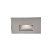 5" Wide LED Step and Wall Light, Stainless Steel Finish, Amber