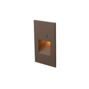 5" High LED Step Light with Photocell, Bronze on Aluminum Finish, 3000K