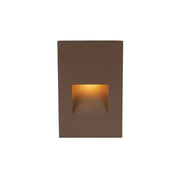 5" High LED Step and Wall Light, Bronze on Aluminum Finish, 2700K