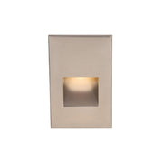 5" High LED Step and Wall Light, Brushed Nickel Finish, 3000K