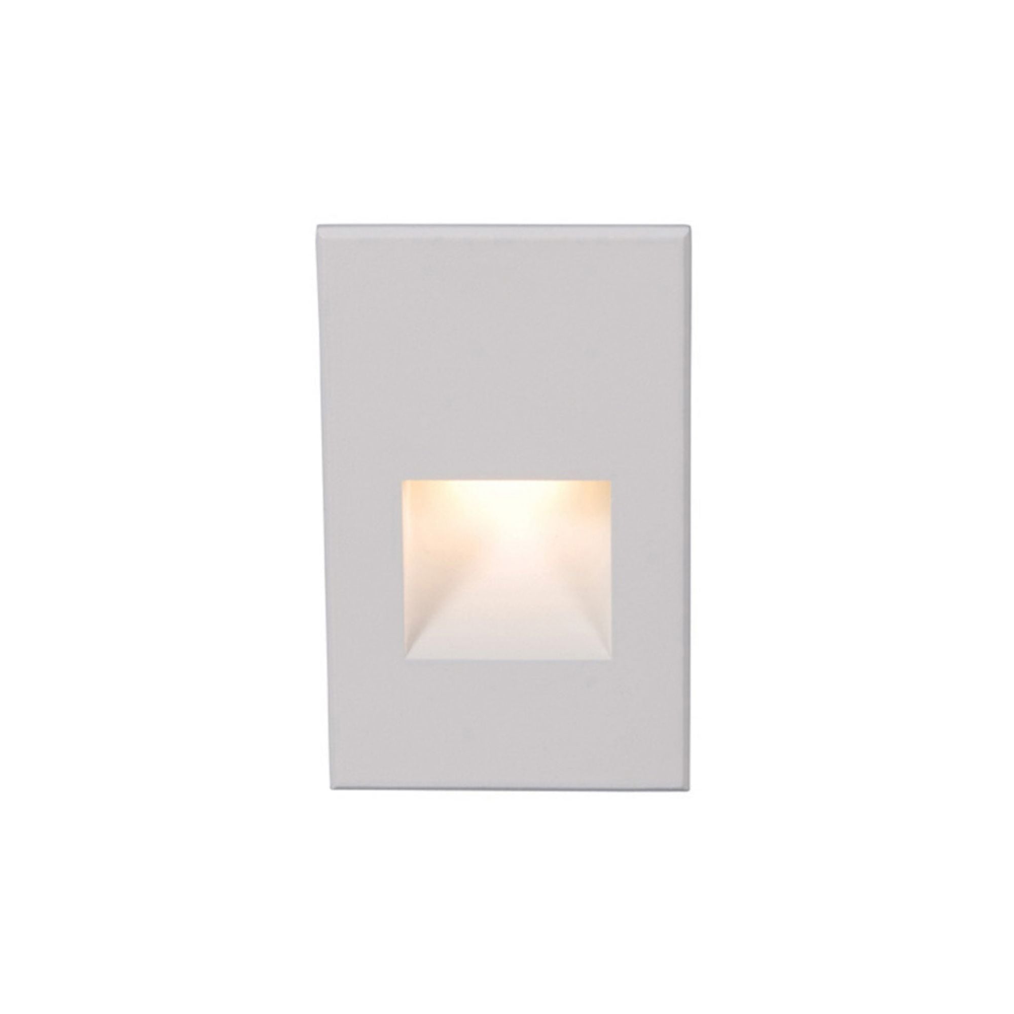 5" High LED Step and Wall Light, White on Aluminum Finish, 3000K