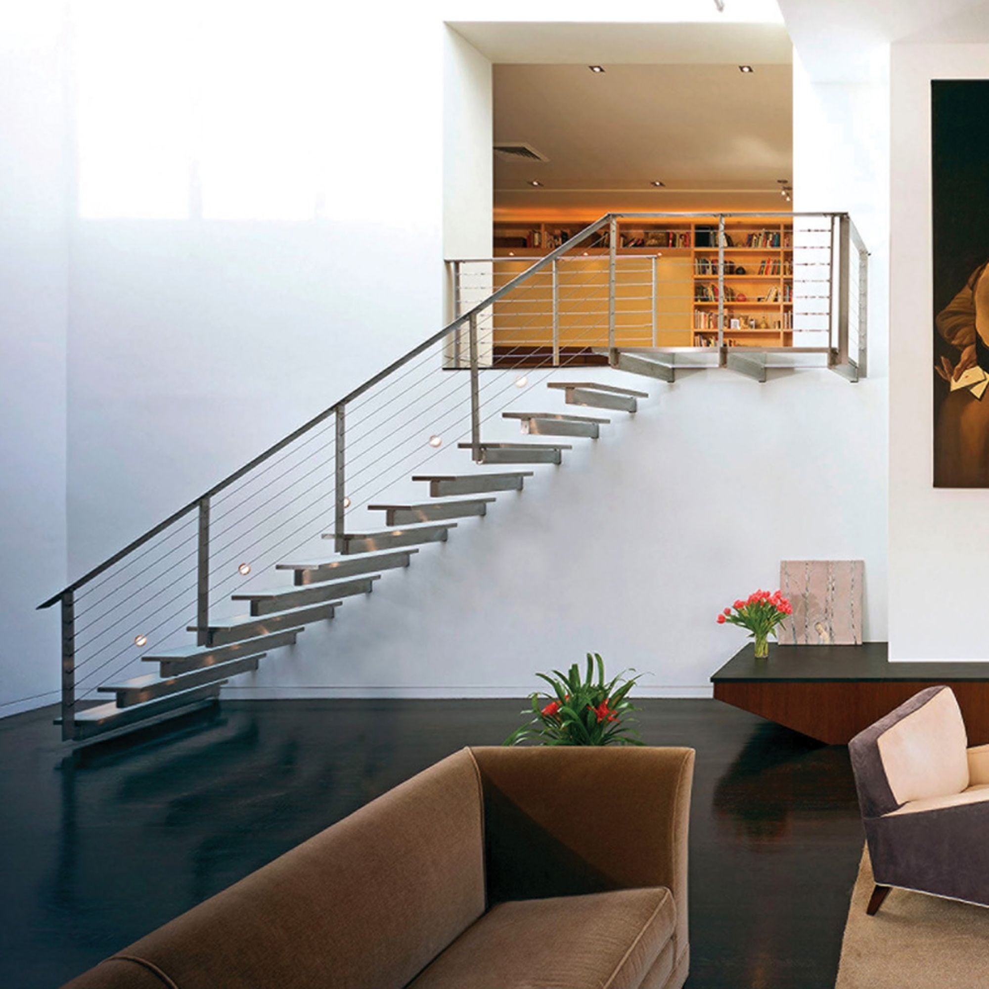 3.5" Round LED Step and Wall Light, Bronze on Aluminum Finish, 3000K