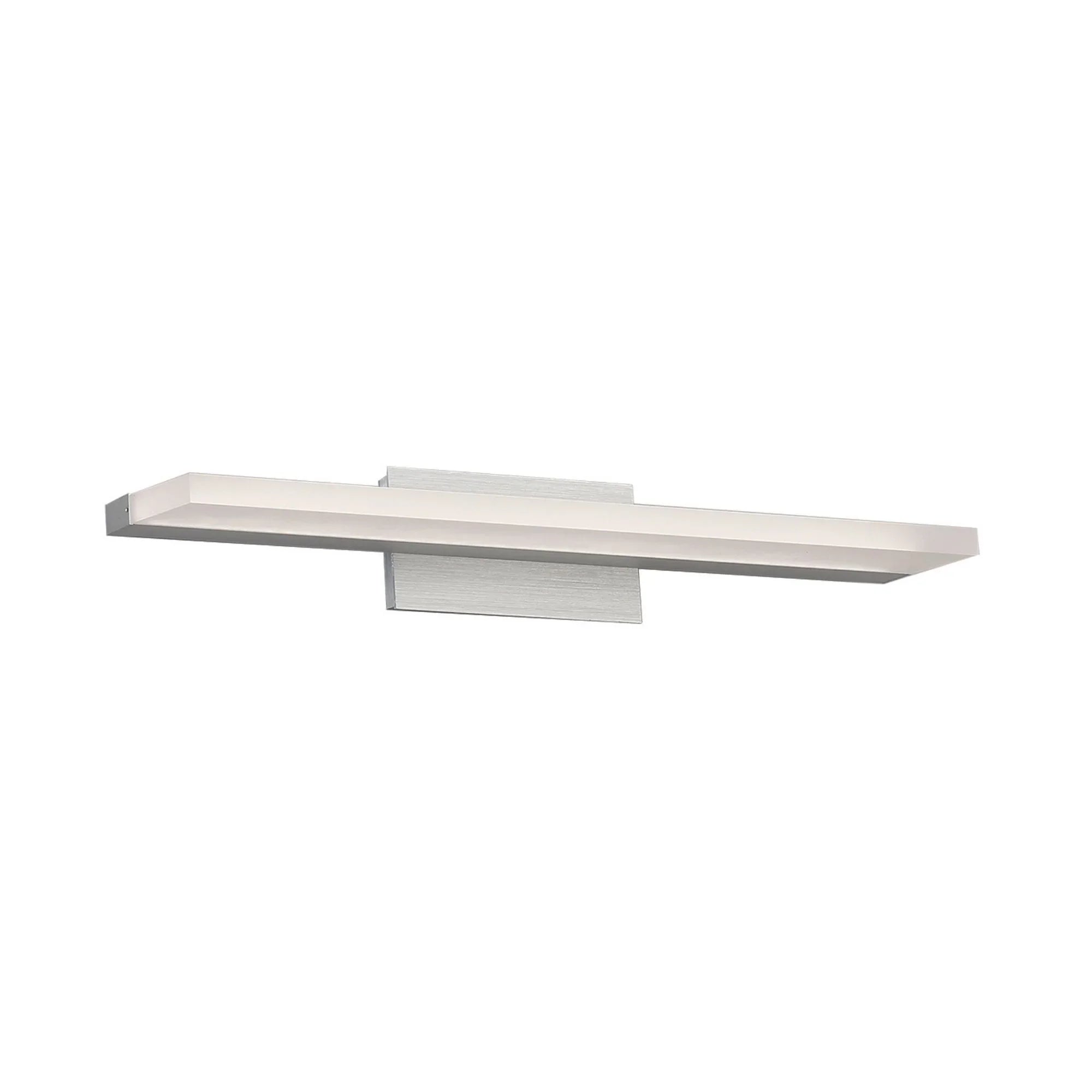 Level 19" LED Bathroom Vanity, Brushed Aluminum Finish