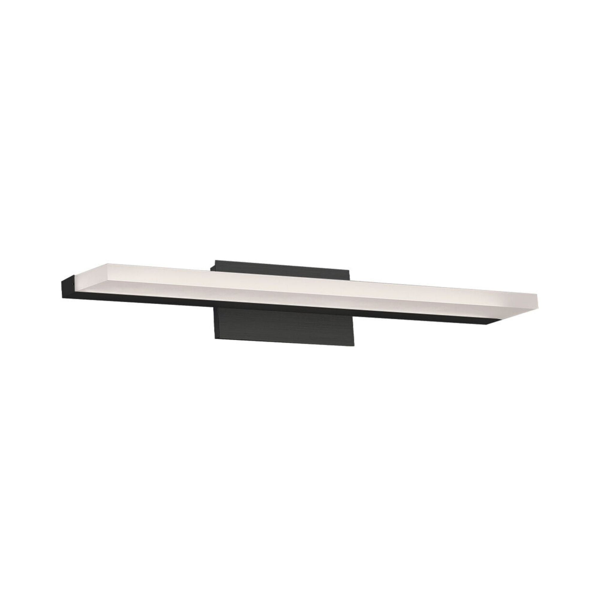 Level 19" LED Bathroom Vanity, Black Finish