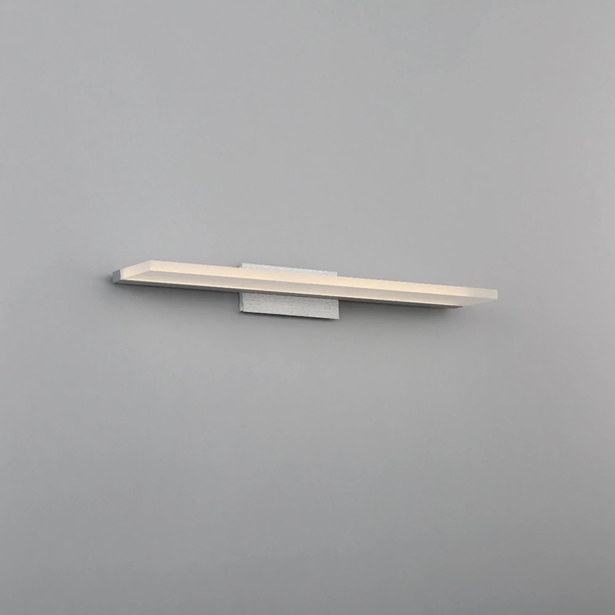 Level 25" LED Bathroom Vanity, Brushed Aluminum Finish