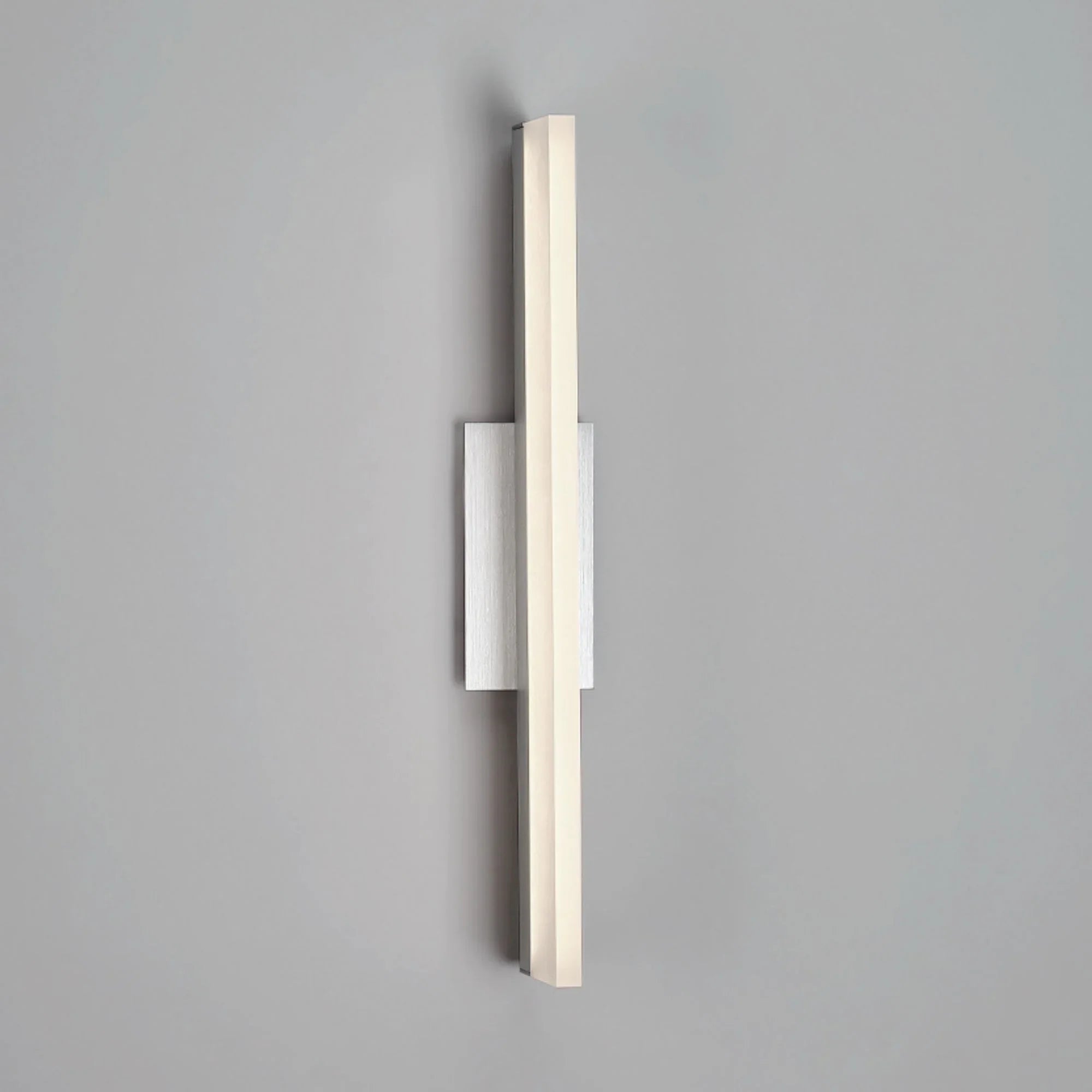 Level 37" LED Bathroom Vanity, Brushed Aluminum Finish