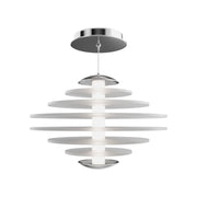 WAC Loopey 14" LED Pendant, 4CCT, Chrome Finish