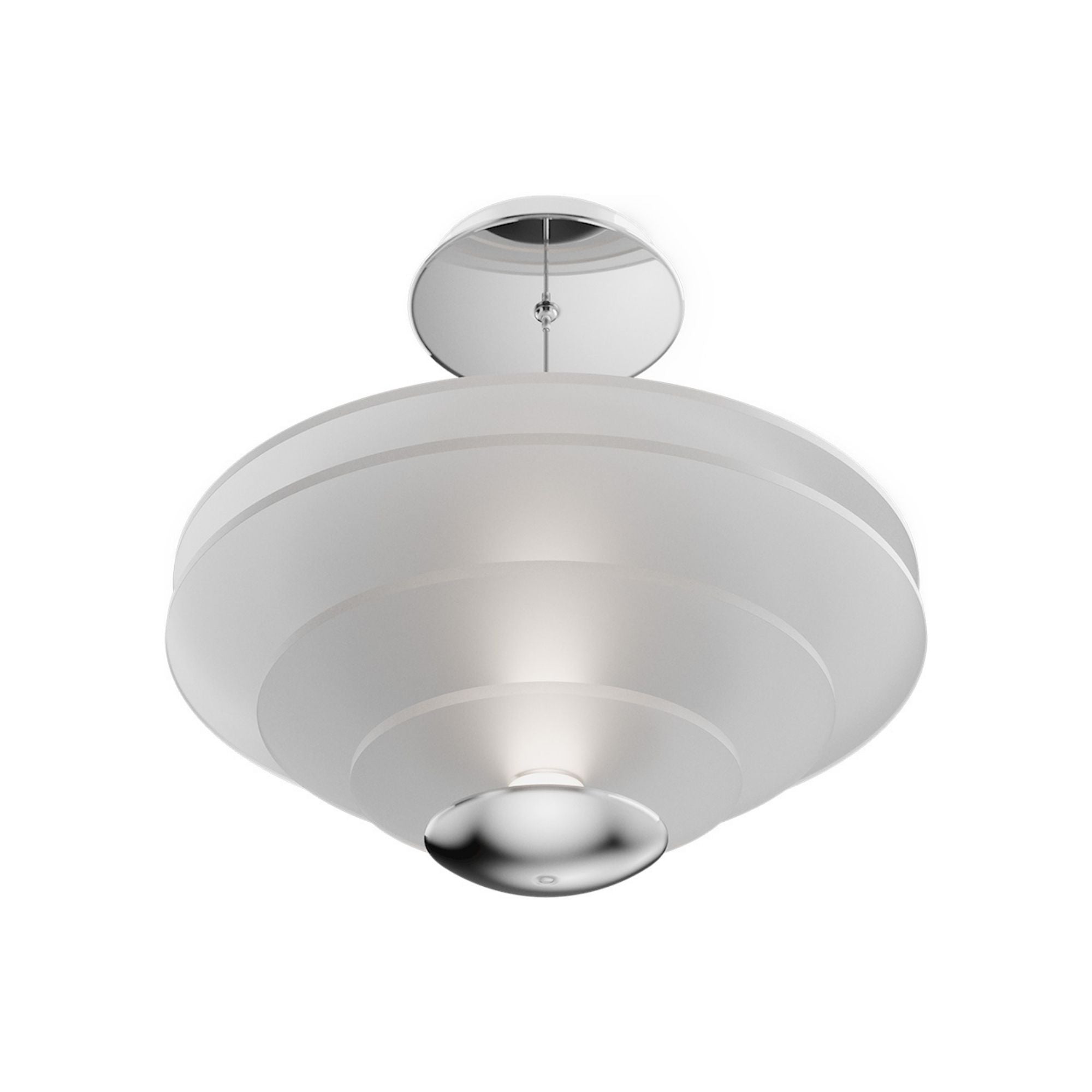 WAC Loopey 14" LED Pendant, 4CCT, Chrome Finish