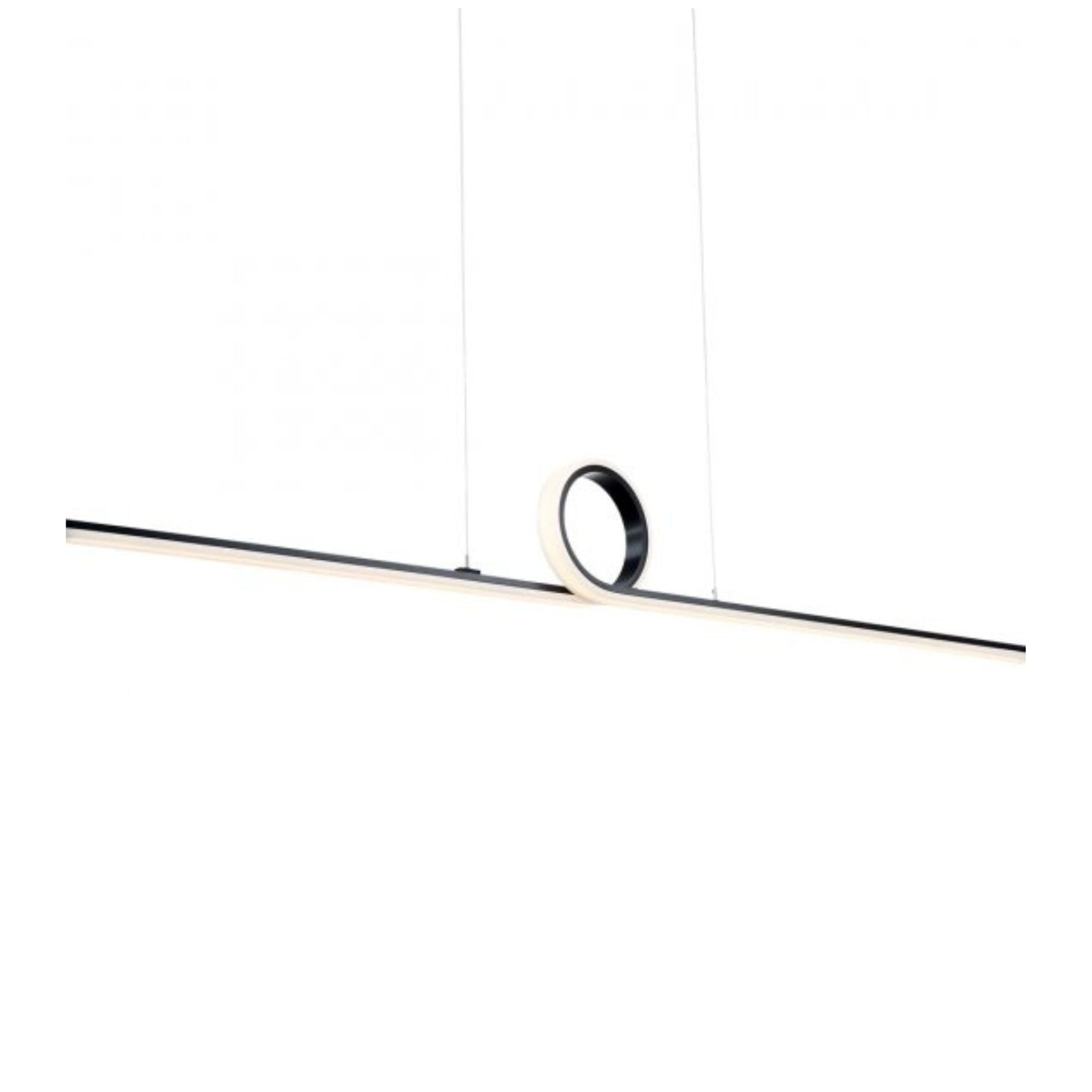 Loophole 52 in. LED Pendant Light Black Finish - Bees Lighting