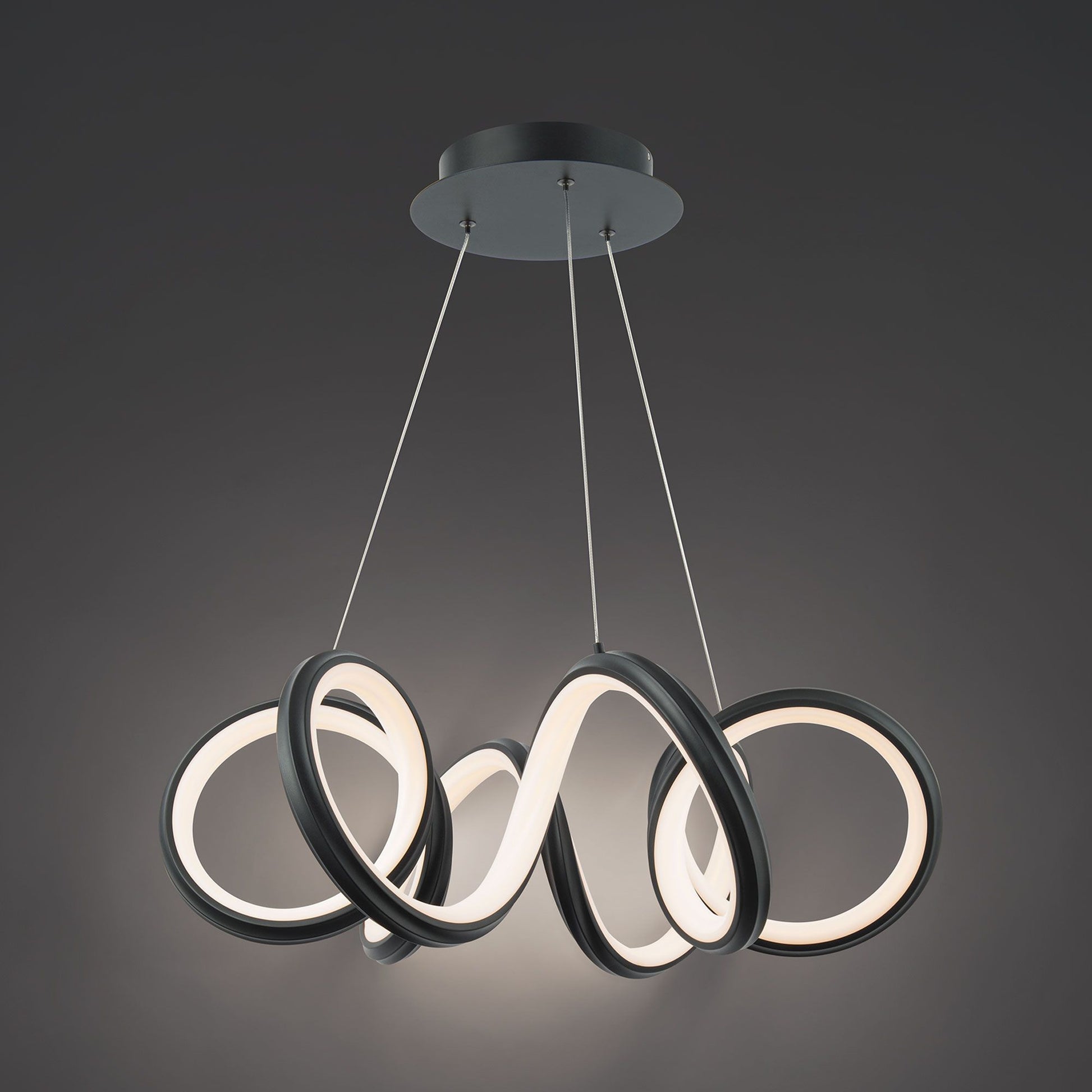 Mamba 26" LED Pendant, Black Finish - Bees Lighting