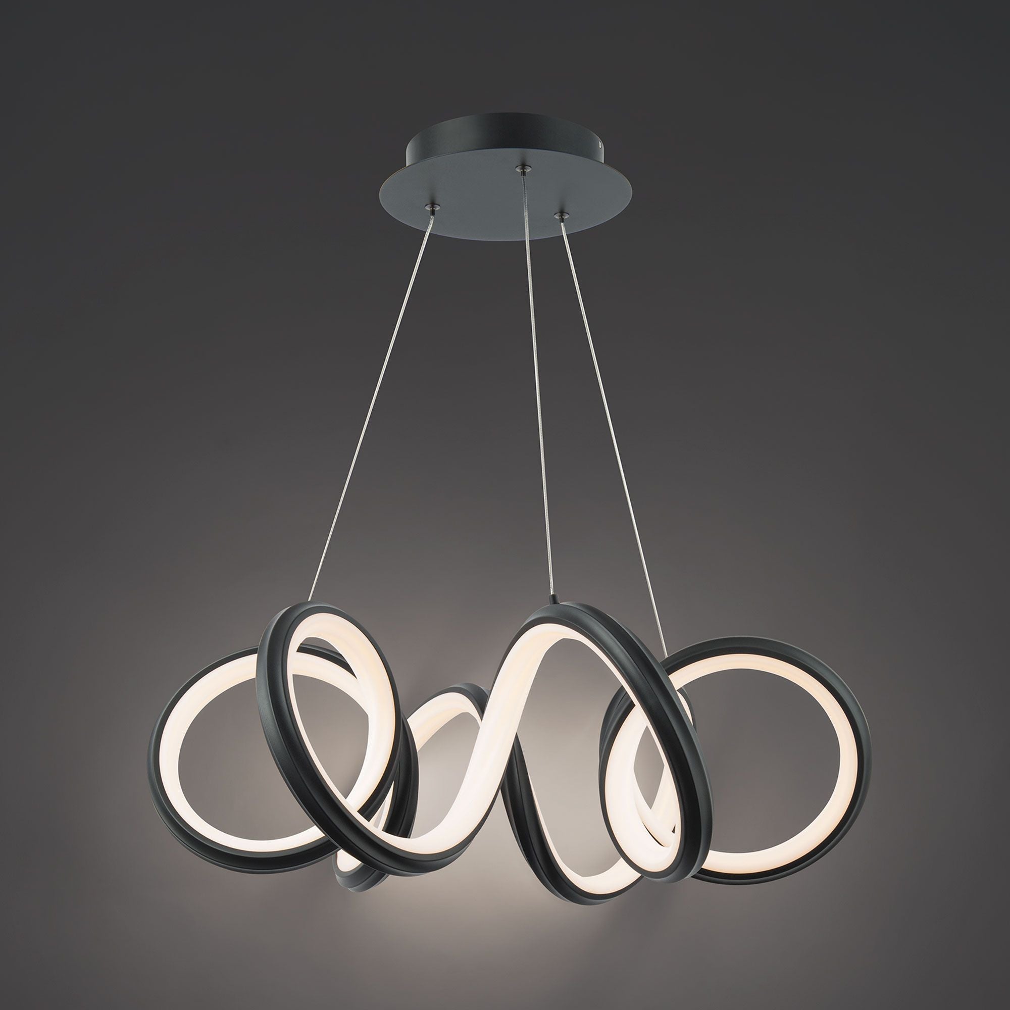 Mamba 26" LED Pendant, Black Finish - Bees Lighting