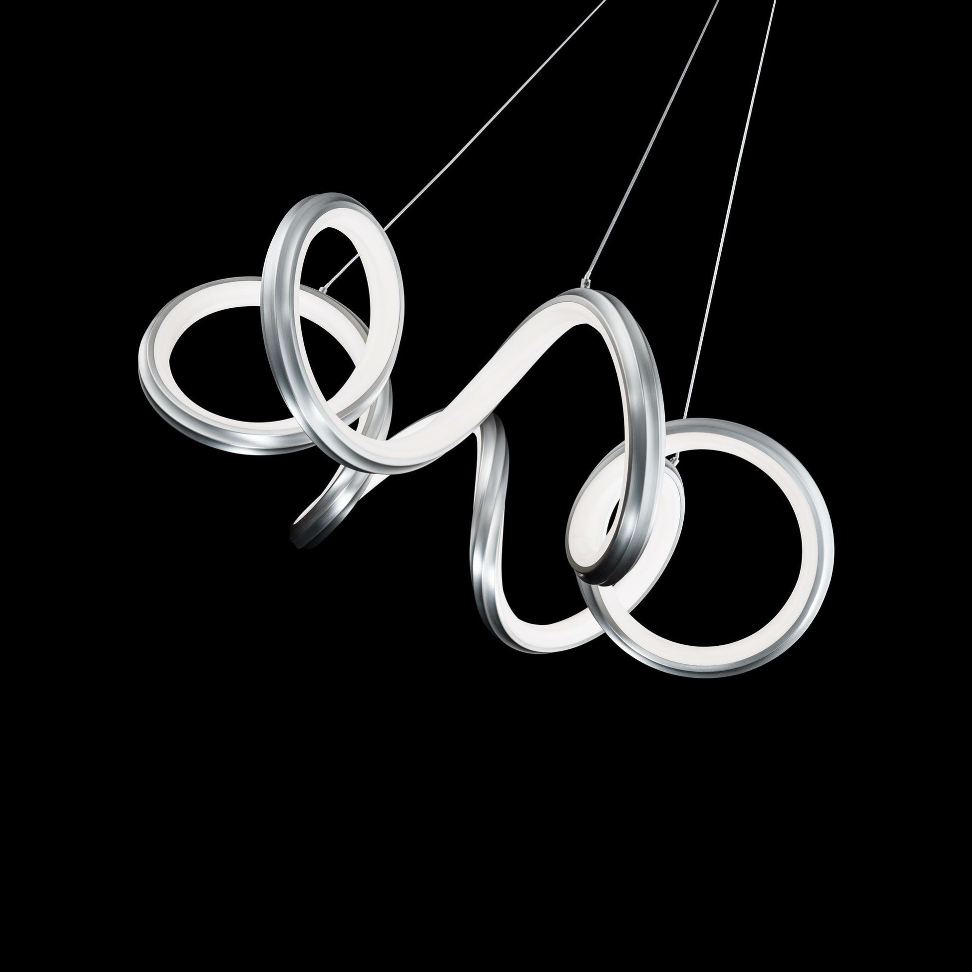 Mamba 26" LED Pendant, Brushed Nickel Finish - Bees Lighting