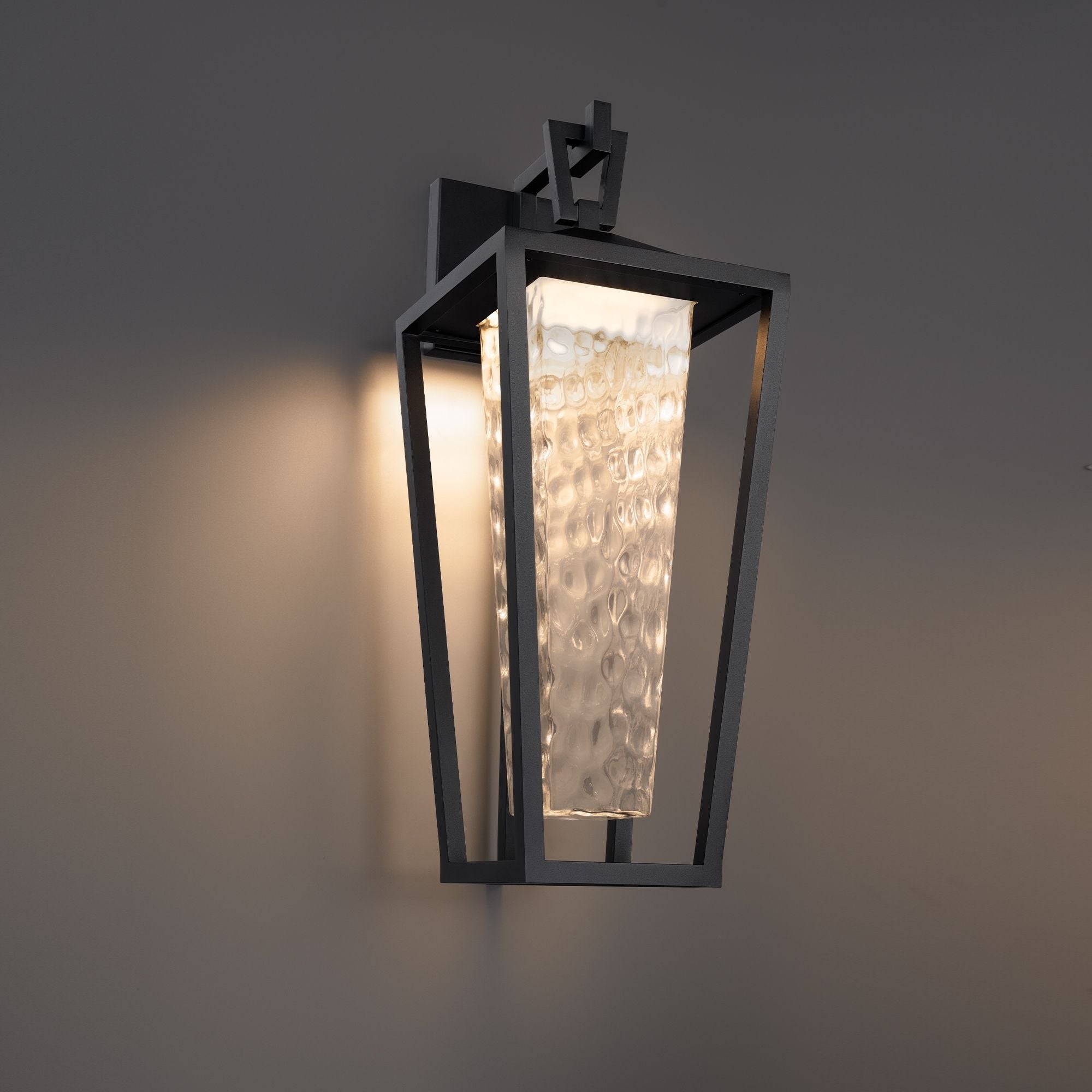 Manchester 25" LED Outdoor Wall Sconce, 4CCT, Black Finish